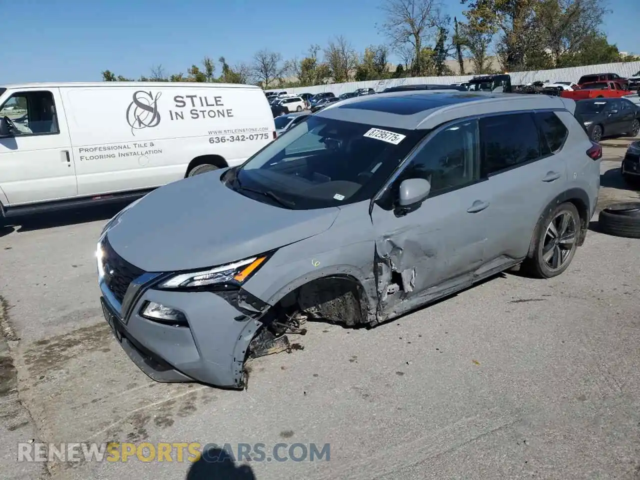 1 fotografías del automóvil dañado JN8AT3CB1MW240725 NISSAN ROGUE 2021
