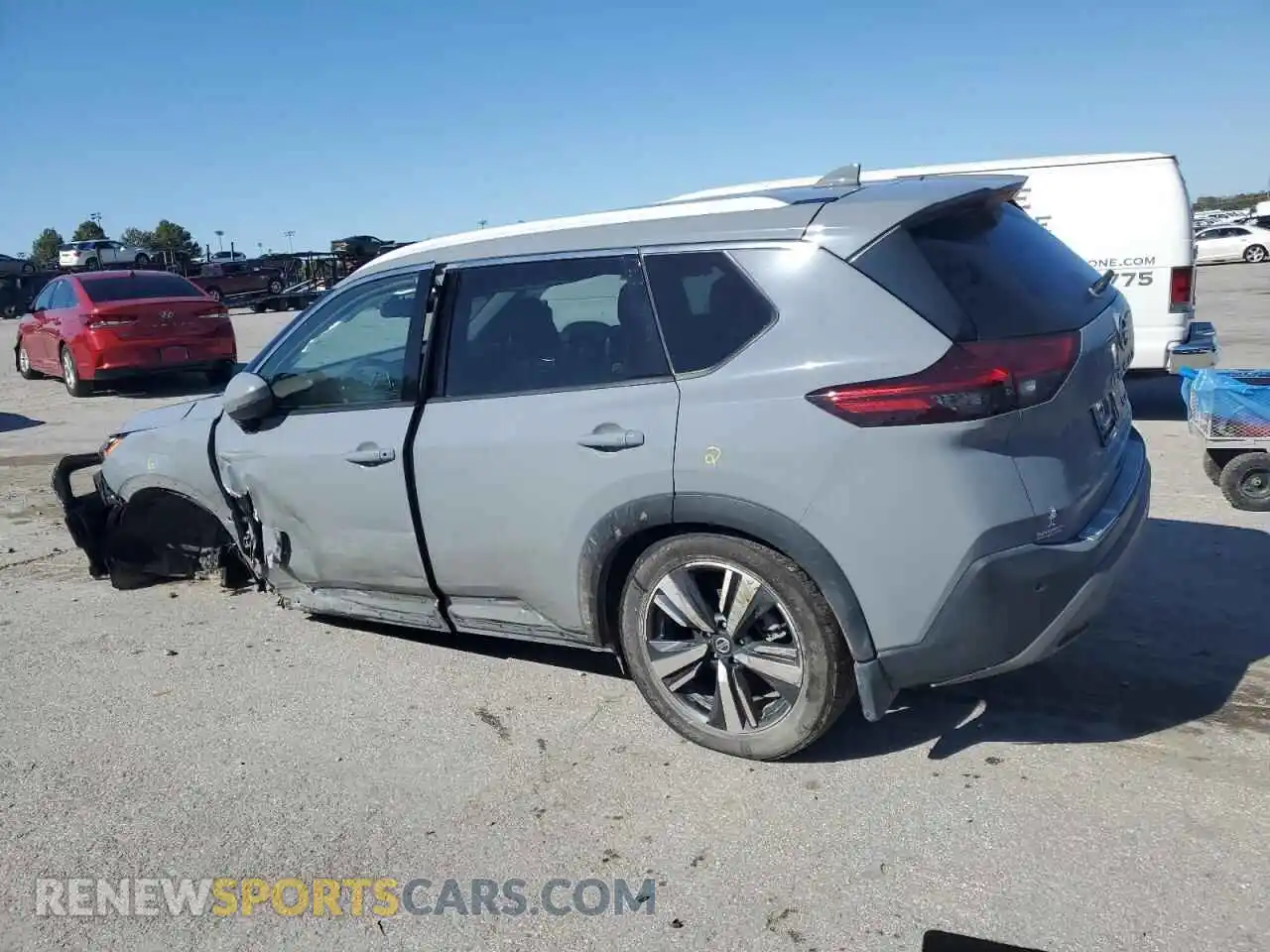 2 fotografías del automóvil dañado JN8AT3CB1MW240725 NISSAN ROGUE 2021