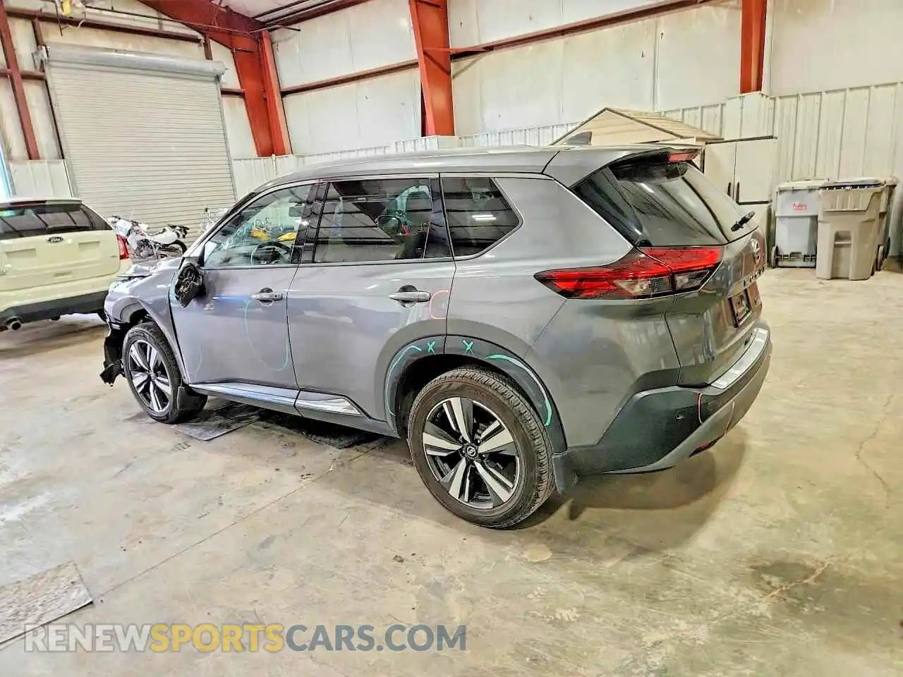 2 Photograph of a damaged car JN8AT3CB3MW219021 NISSAN ROGUE 2021