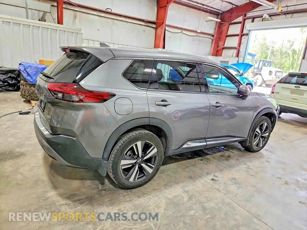 3 Photograph of a damaged car JN8AT3CB3MW219021 NISSAN ROGUE 2021
