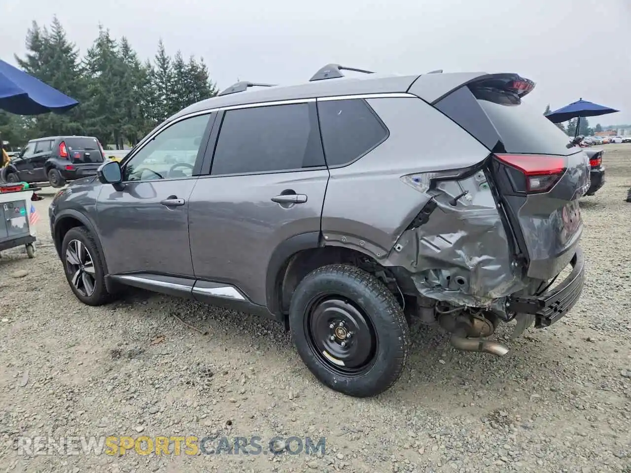 2 Photograph of a damaged car JN8AT3CB5MW239951 NISSAN ROGUE 2021