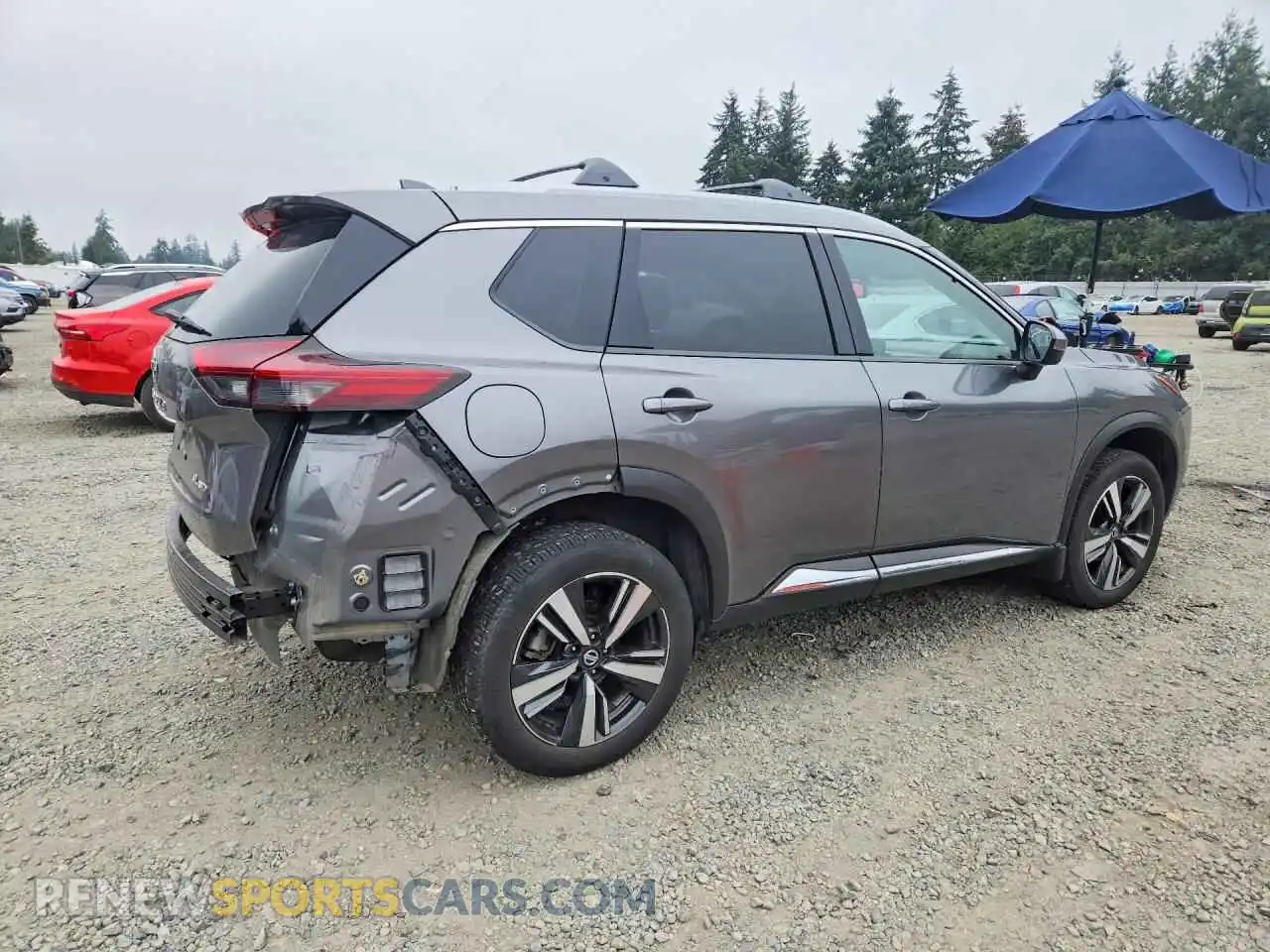 3 Photograph of a damaged car JN8AT3CB5MW239951 NISSAN ROGUE 2021