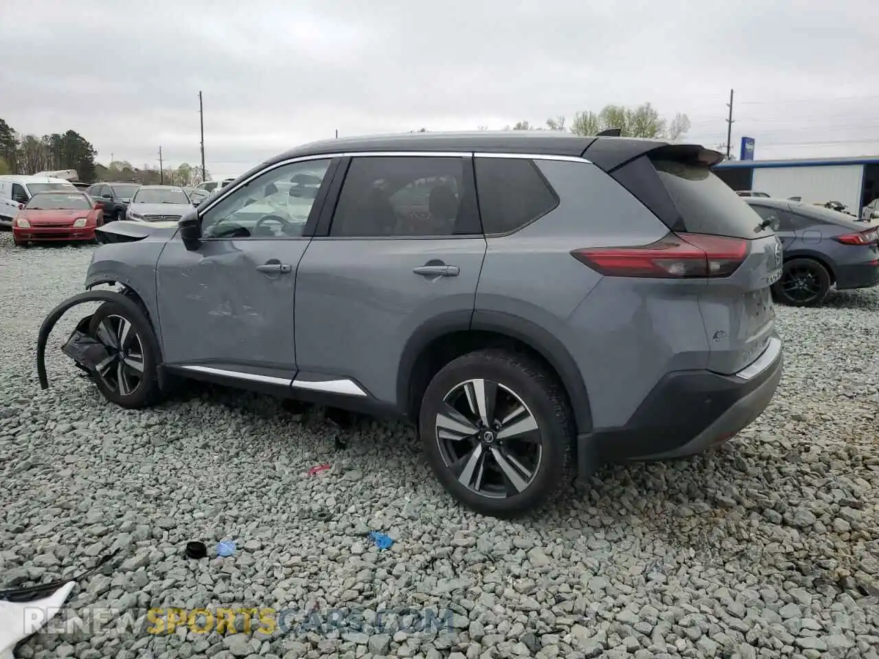 2 Photograph of a damaged car JN8AT3CB6MW211611 NISSAN ROGUE 2021
