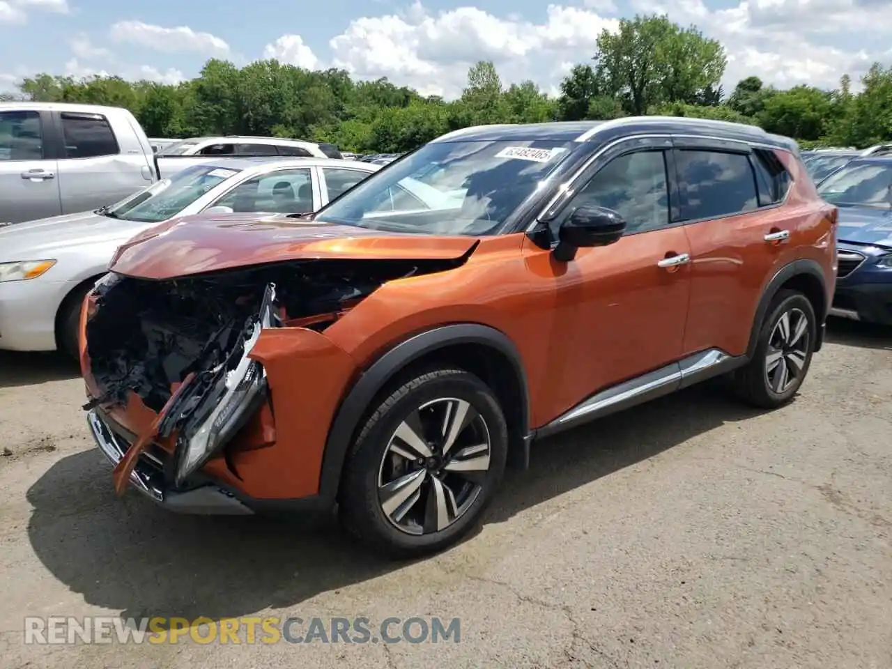 1 Фотография поврежденного автомобиля JN8AT3CB6MW224357 NISSAN ROGUE 2021