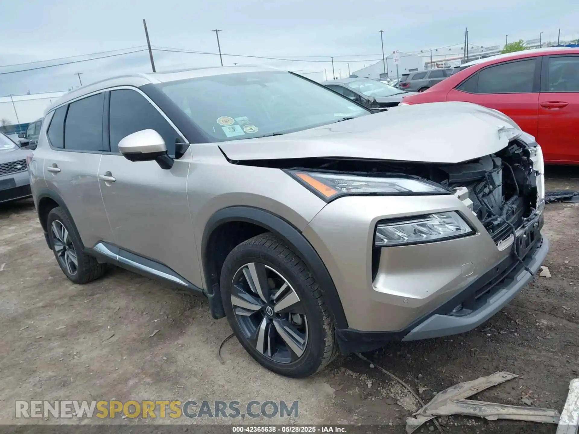 1 Photograph of a damaged car JN8AT3CB6MW240185 NISSAN ROGUE 2021
