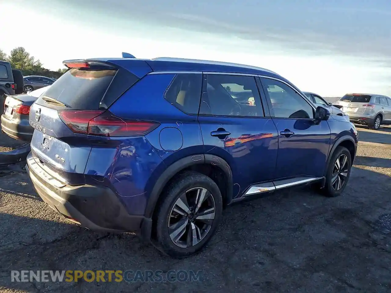 3 Photograph of a damaged car JN8AT3CB7MW242706 NISSAN ROGUE 2021