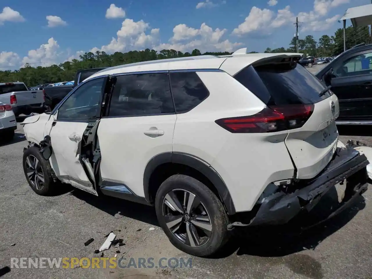 2 Photograph of a damaged car JN8AT3CB8MW236929 NISSAN ROGUE 2021
