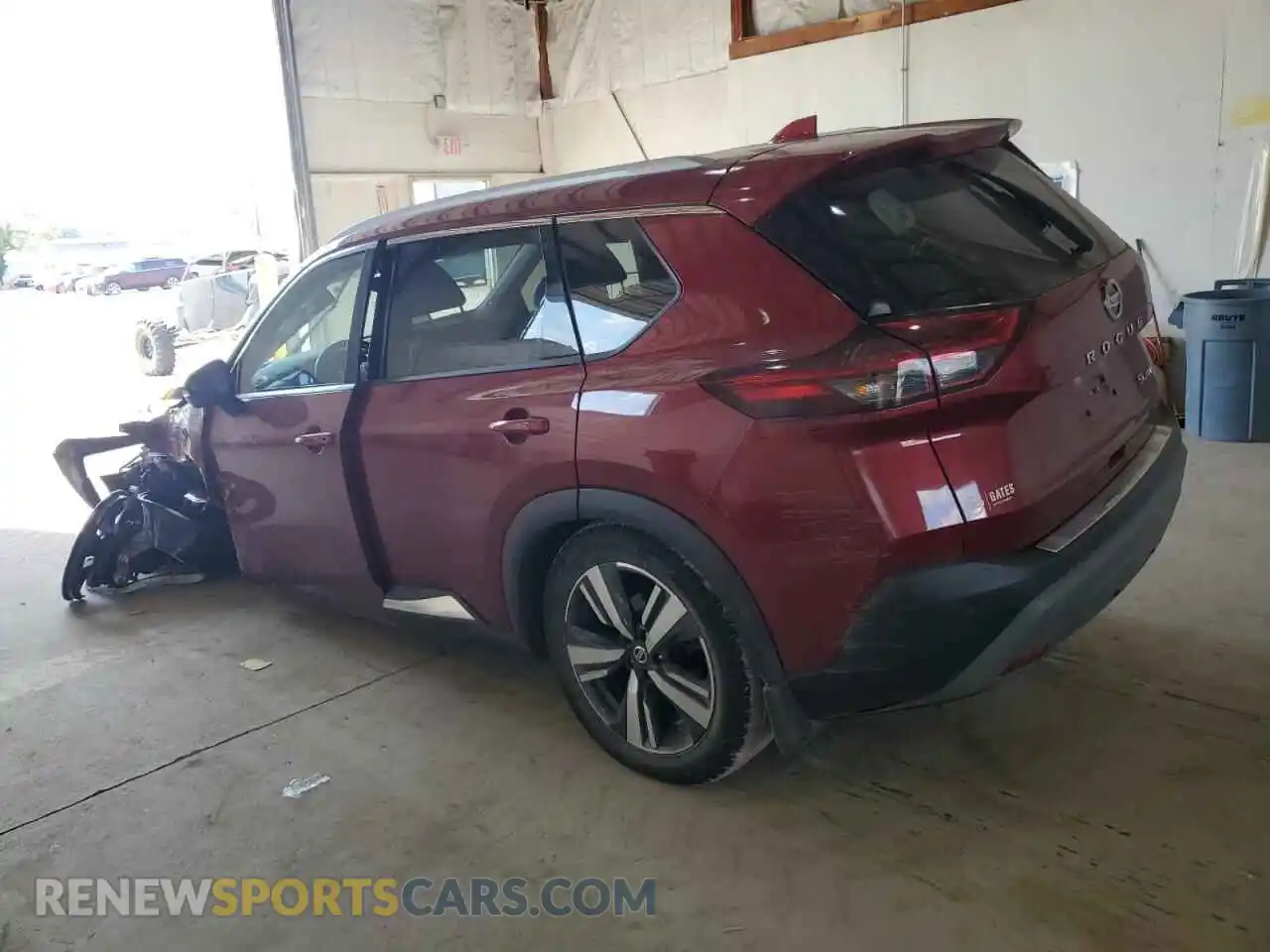 2 Photograph of a damaged car JN8AT3CB9MW240018 NISSAN ROGUE 2021
