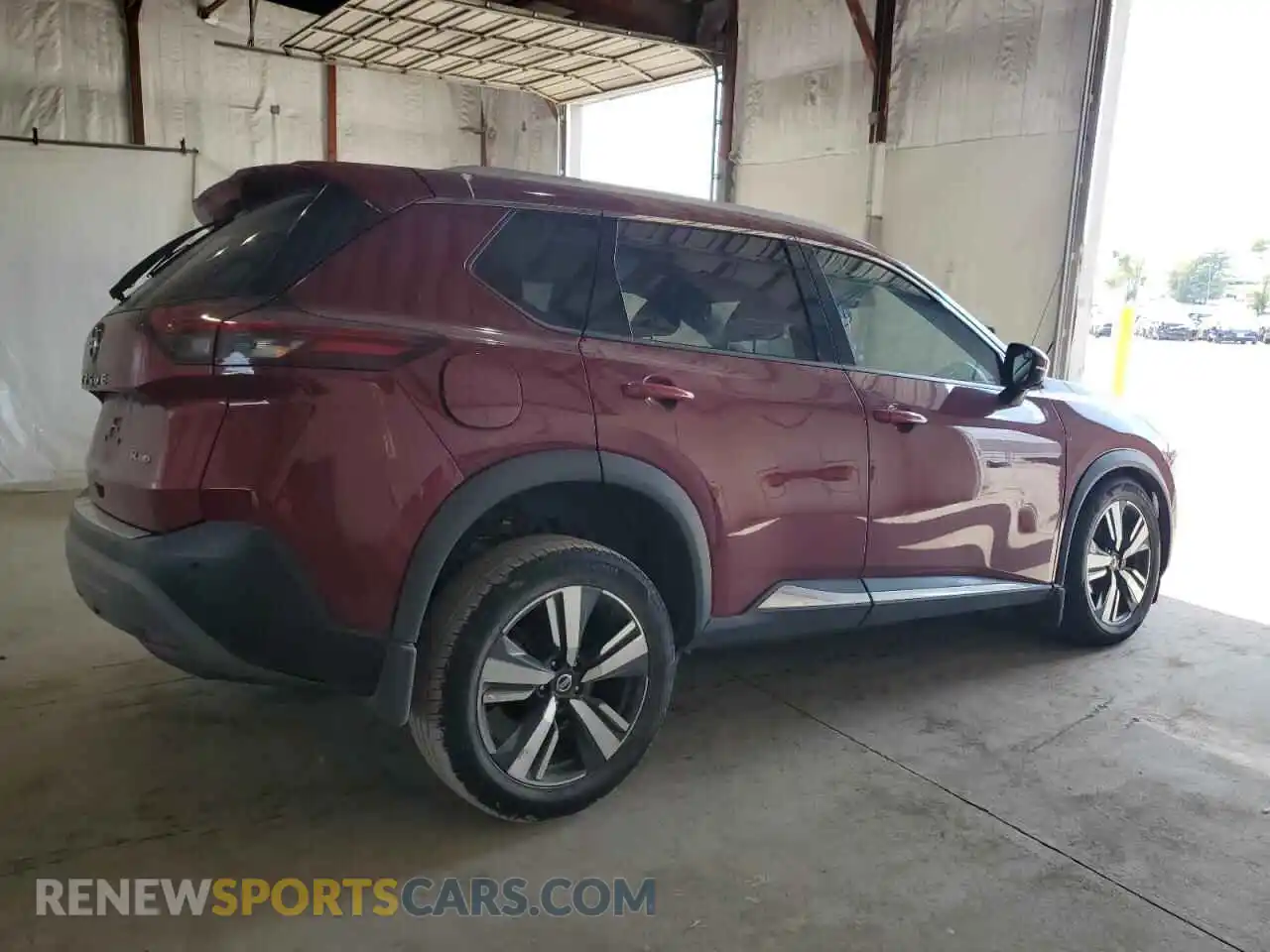 3 Photograph of a damaged car JN8AT3CB9MW240018 NISSAN ROGUE 2021