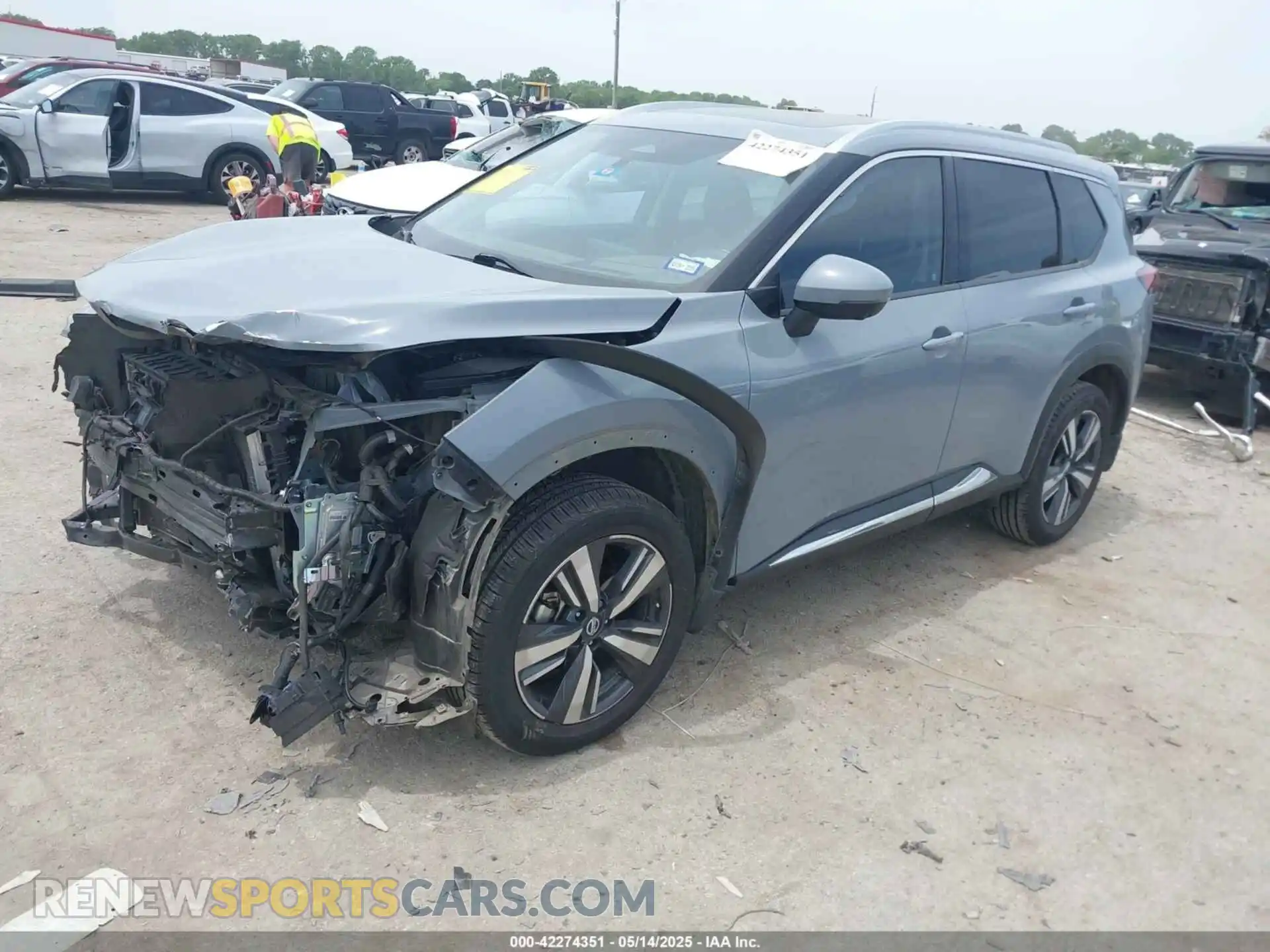 2 Photograph of a damaged car JN8AT3DC0MW102679 NISSAN ROGUE 2021