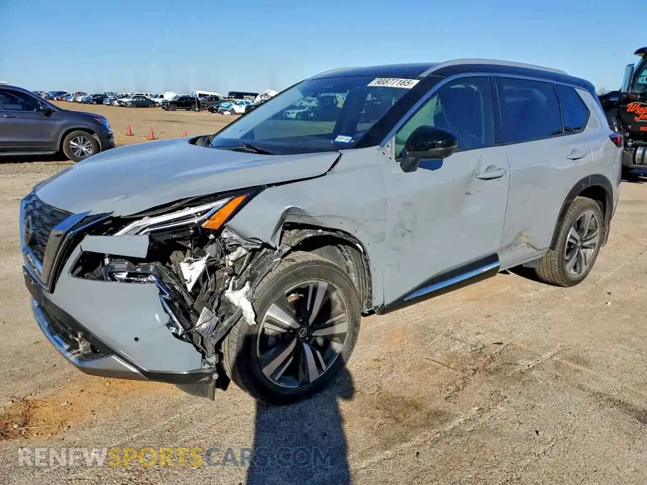 1 Photograph of a damaged car JN8AT3DC1MW102173 NISSAN ROGUE 2021