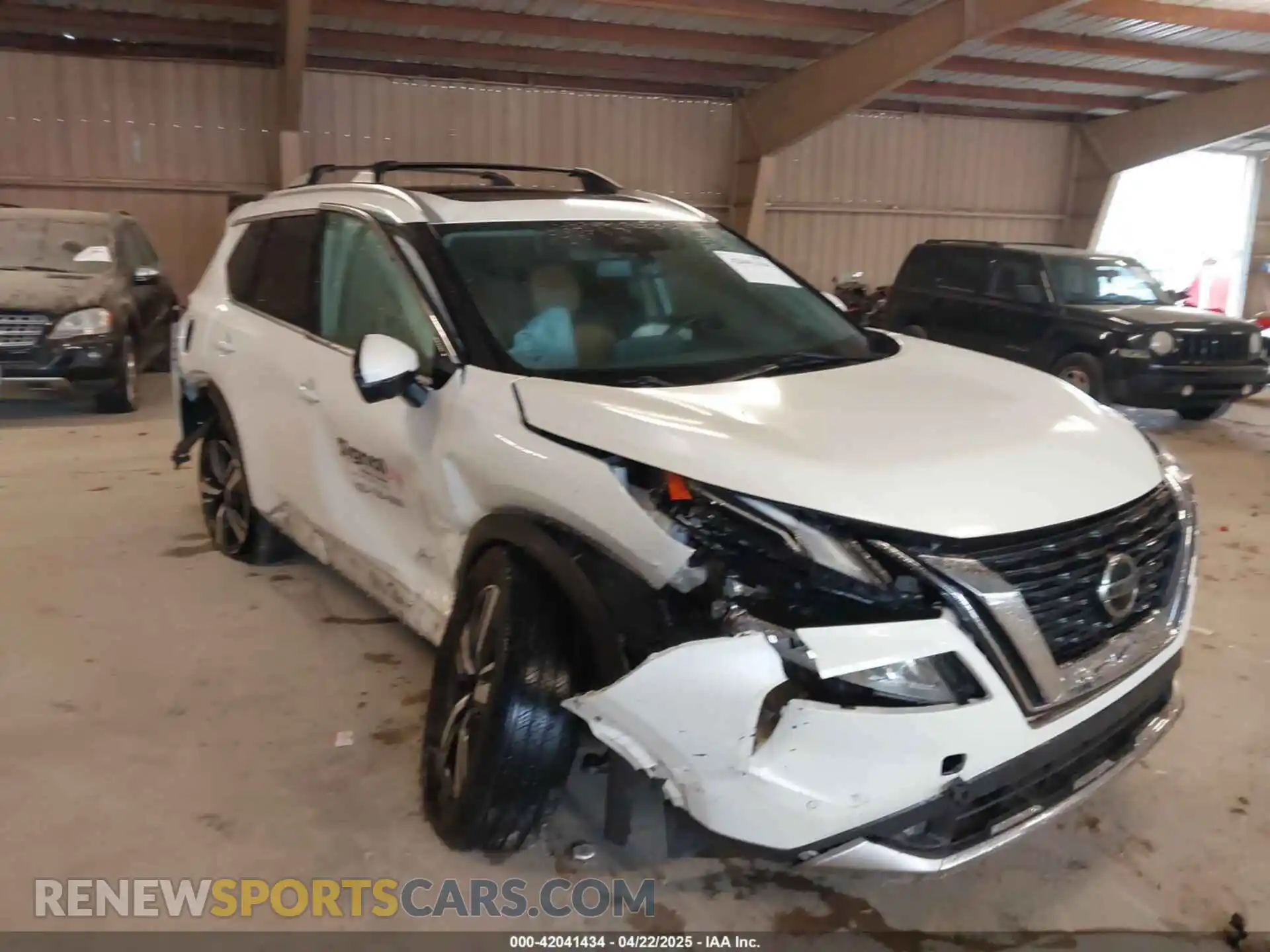 1 Photograph of a damaged car JN8AT3DC2MW100271 NISSAN ROGUE 2021