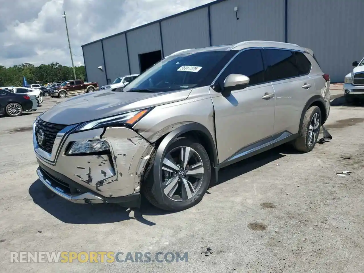 1 Photograph of a damaged car JN8AT3DC2MW106684 NISSAN ROGUE 2021