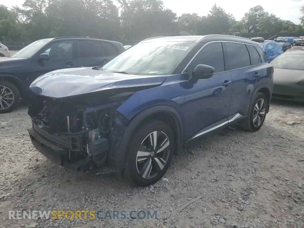 1 Photograph of a damaged car JN8AT3DC2MW107379 NISSAN ROGUE 2021