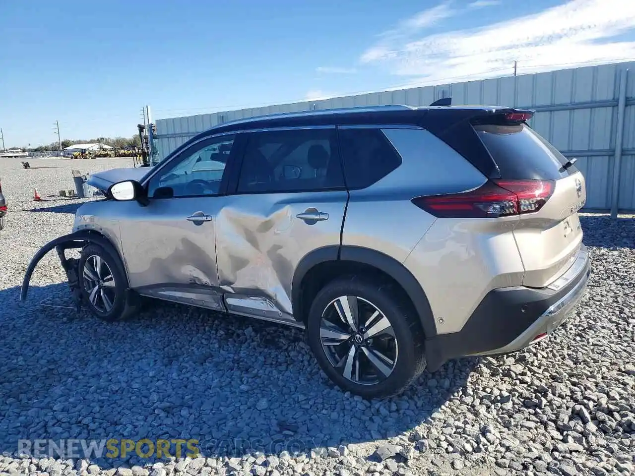 2 Photograph of a damaged car JN8AT3DC4MW100644 NISSAN ROGUE 2021