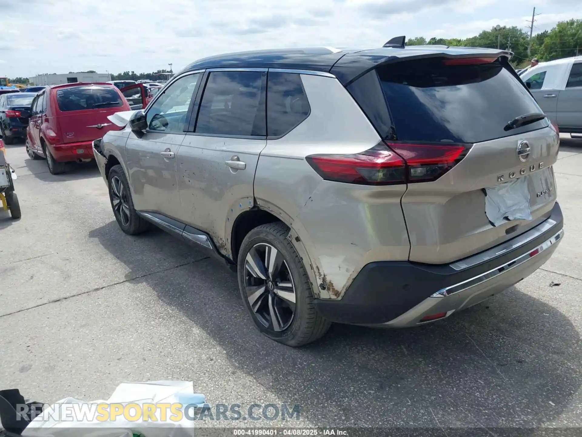 3 Photograph of a damaged car JN8AT3DC4MW100952 NISSAN ROGUE 2021