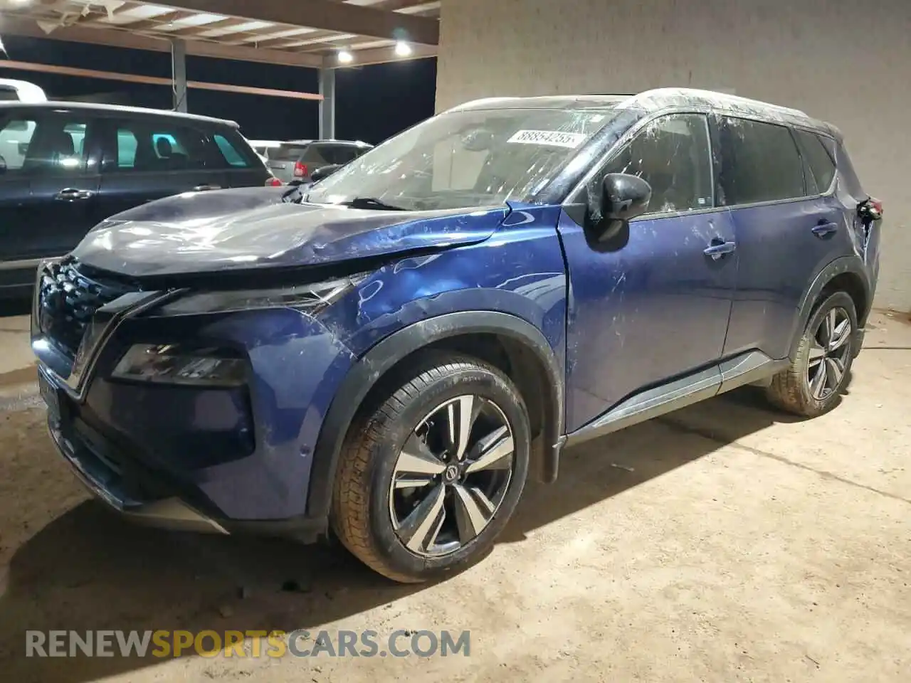 1 Photograph of a damaged car JN8AT3DC5MW100328 NISSAN ROGUE 2021