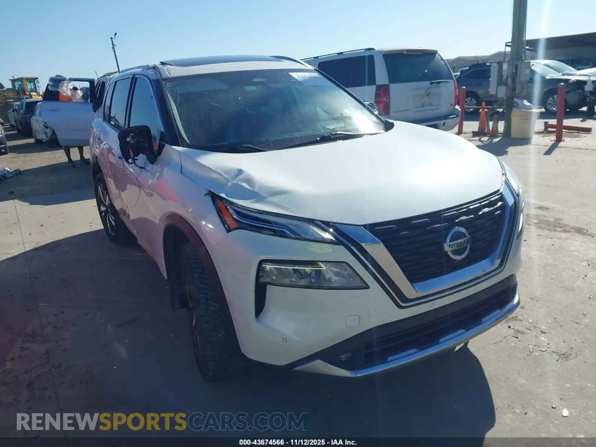 1 Photograph of a damaged car JN8AT3DC5MW105416 NISSAN ROGUE 2021