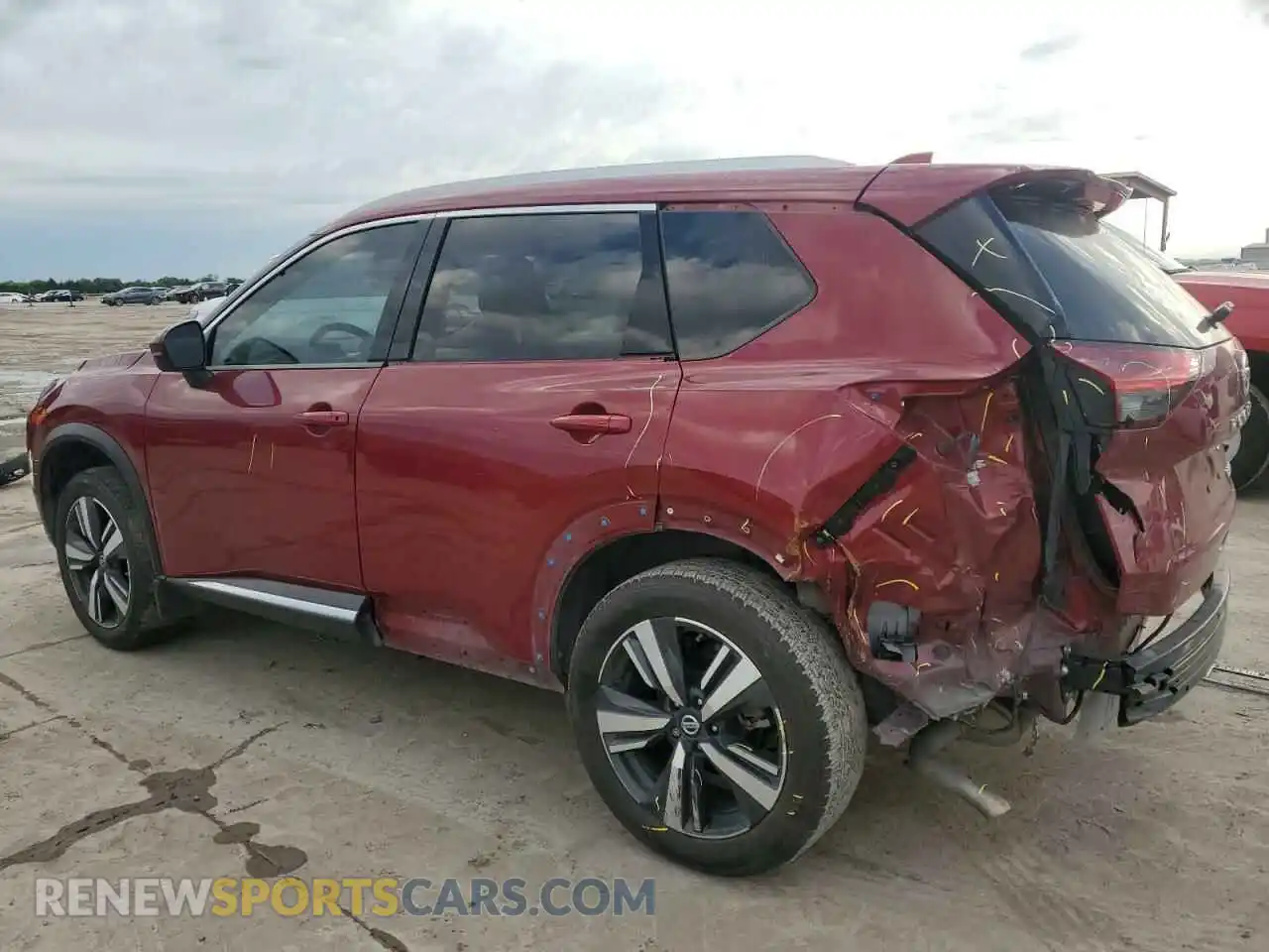 2 Photograph of a damaged car JN8AT3DC6MW107529 NISSAN ROGUE 2021