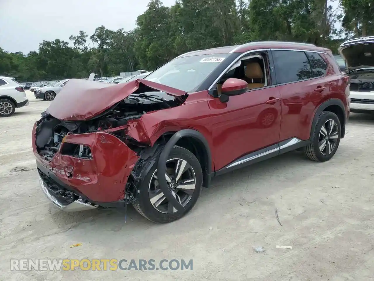 1 Photograph of a damaged car JN8AT3DC8MW102512 NISSAN ROGUE 2021