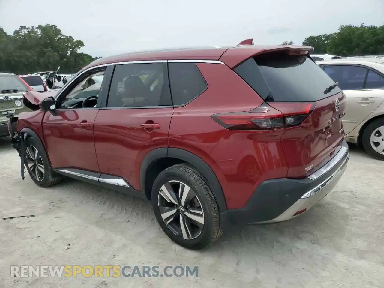 2 Photograph of a damaged car JN8AT3DC8MW102512 NISSAN ROGUE 2021