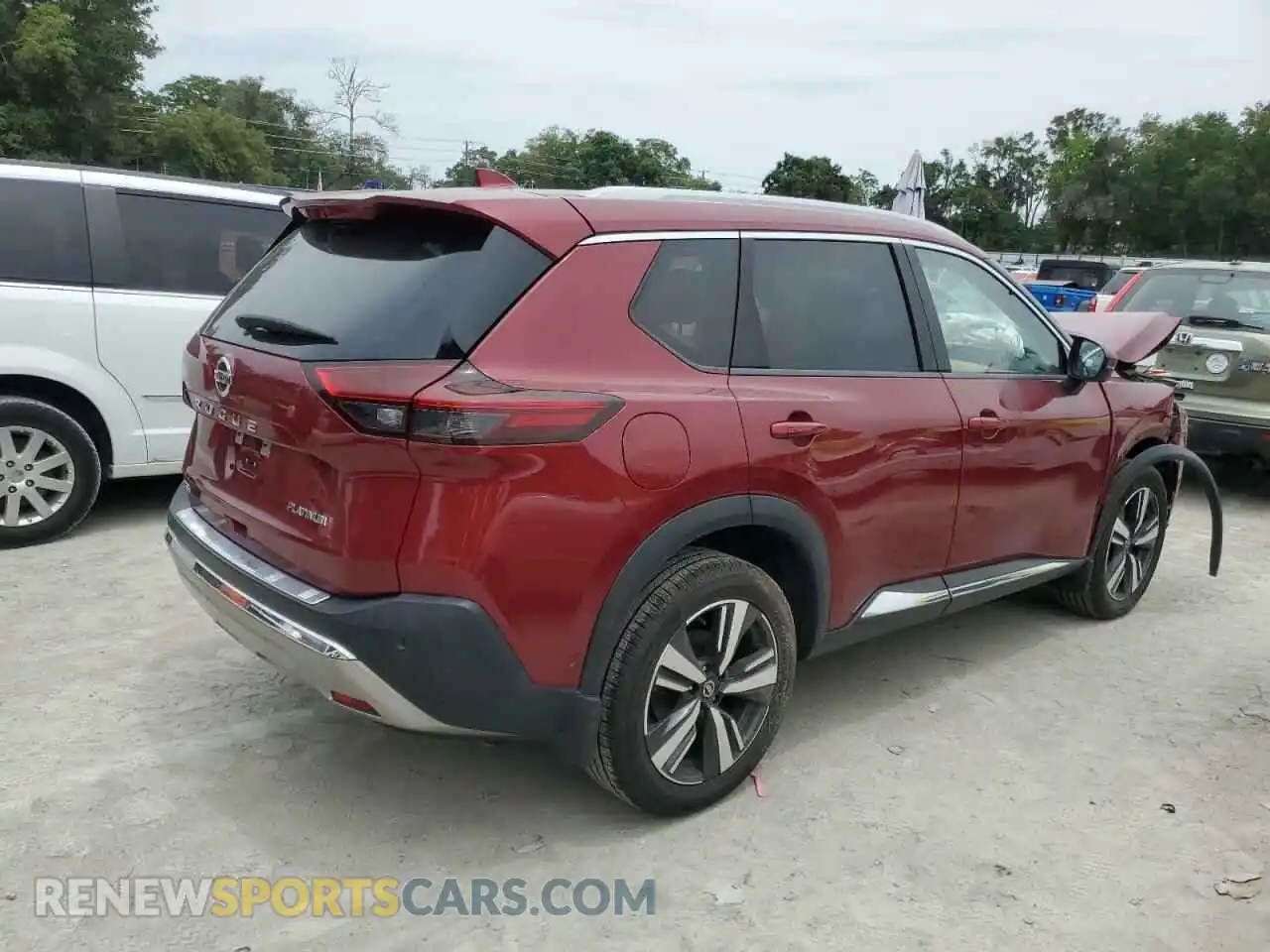 3 Photograph of a damaged car JN8AT3DC8MW102512 NISSAN ROGUE 2021