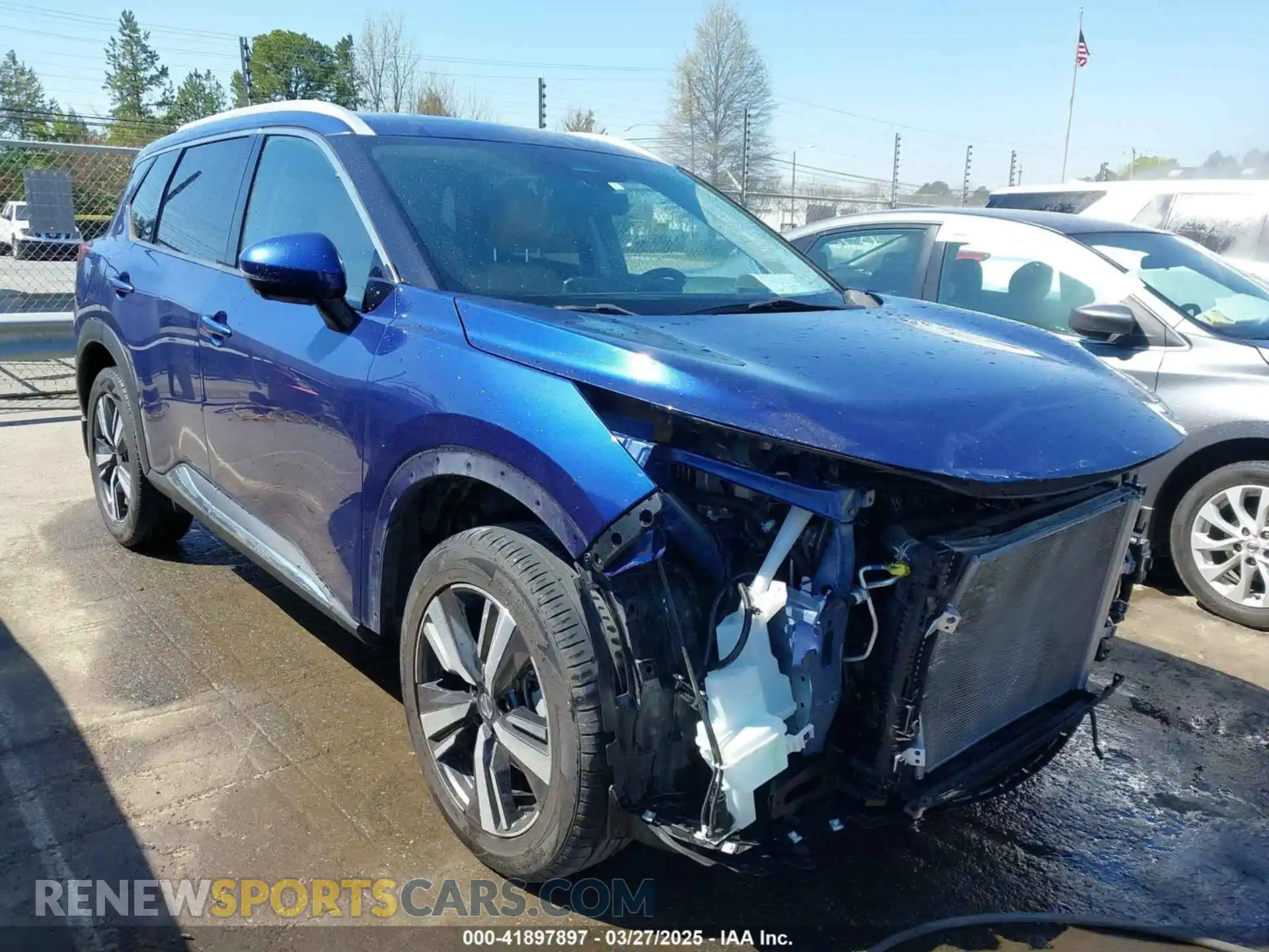 1 Photograph of a damaged car JN8AT3DC8MW107788 NISSAN ROGUE 2021