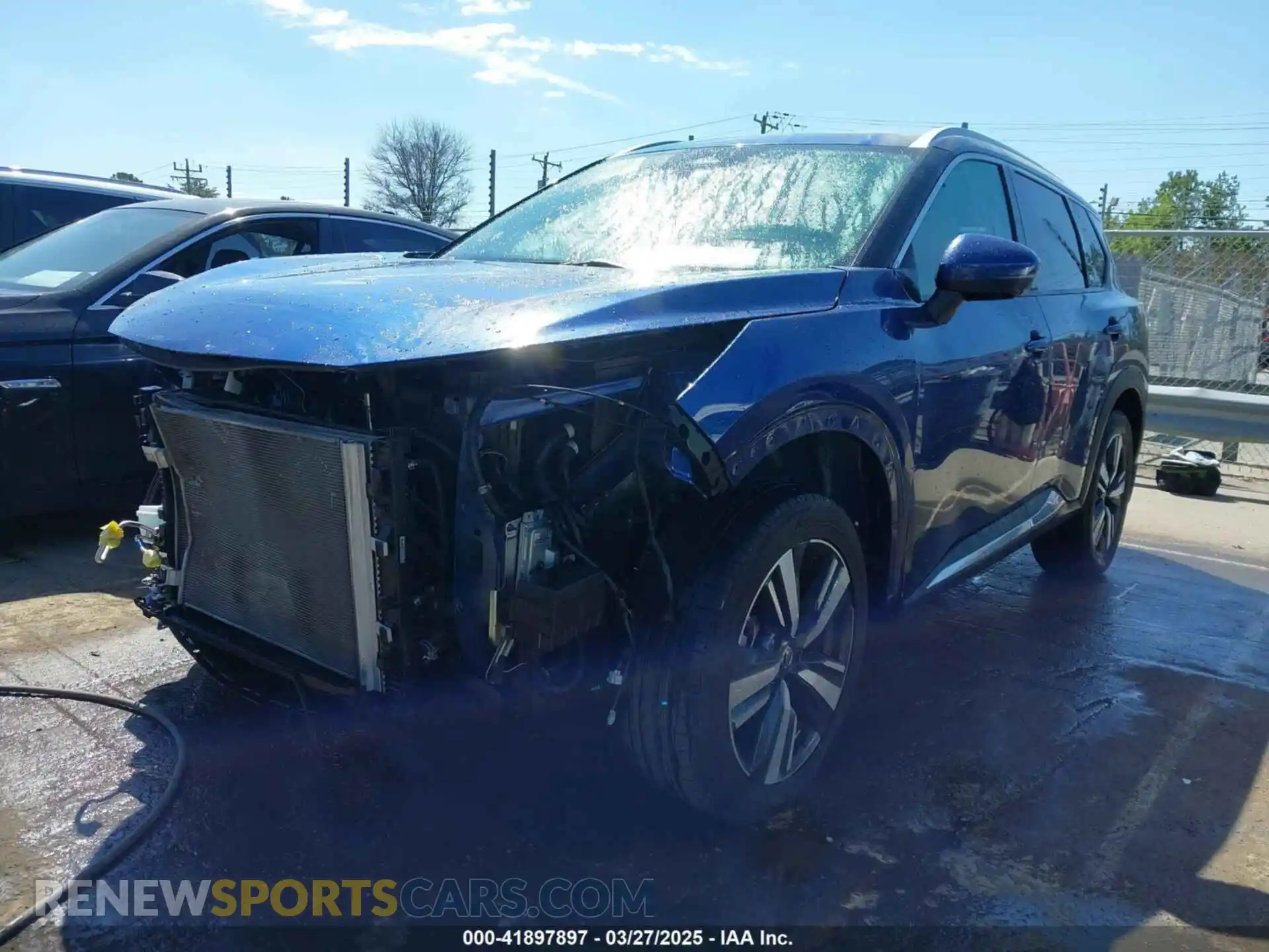 2 Photograph of a damaged car JN8AT3DC8MW107788 NISSAN ROGUE 2021