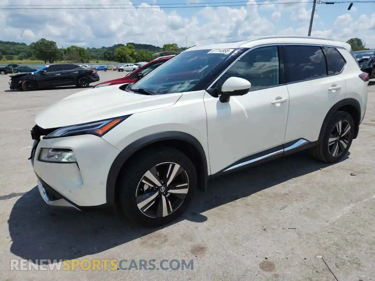 1 Photograph of a damaged car JN8AT3DC8MW108049 NISSAN ROGUE 2021