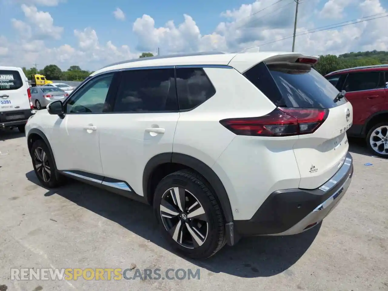 2 Photograph of a damaged car JN8AT3DC8MW108049 NISSAN ROGUE 2021