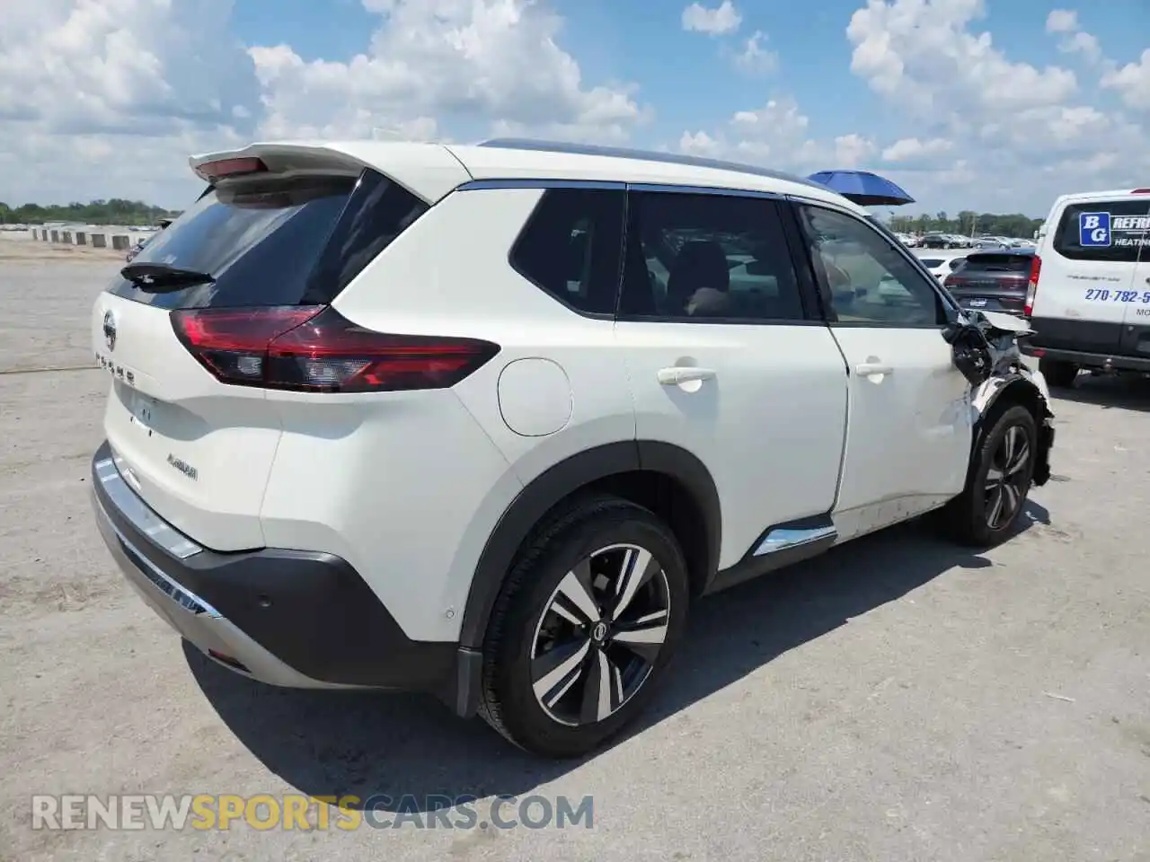 3 Photograph of a damaged car JN8AT3DC8MW108049 NISSAN ROGUE 2021