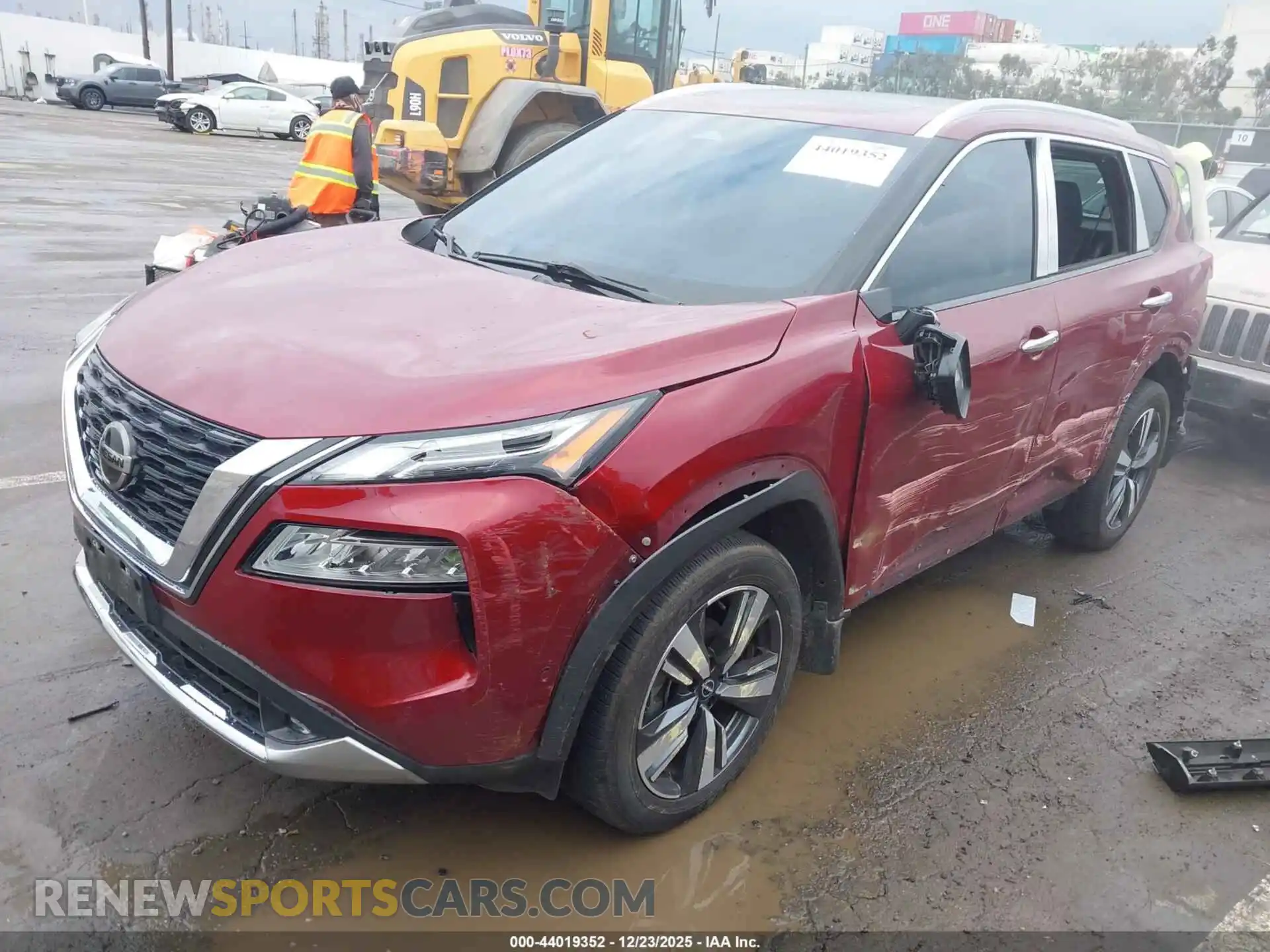 2 Photograph of a damaged car JN8AT3DC9MW102034 NISSAN ROGUE 2021