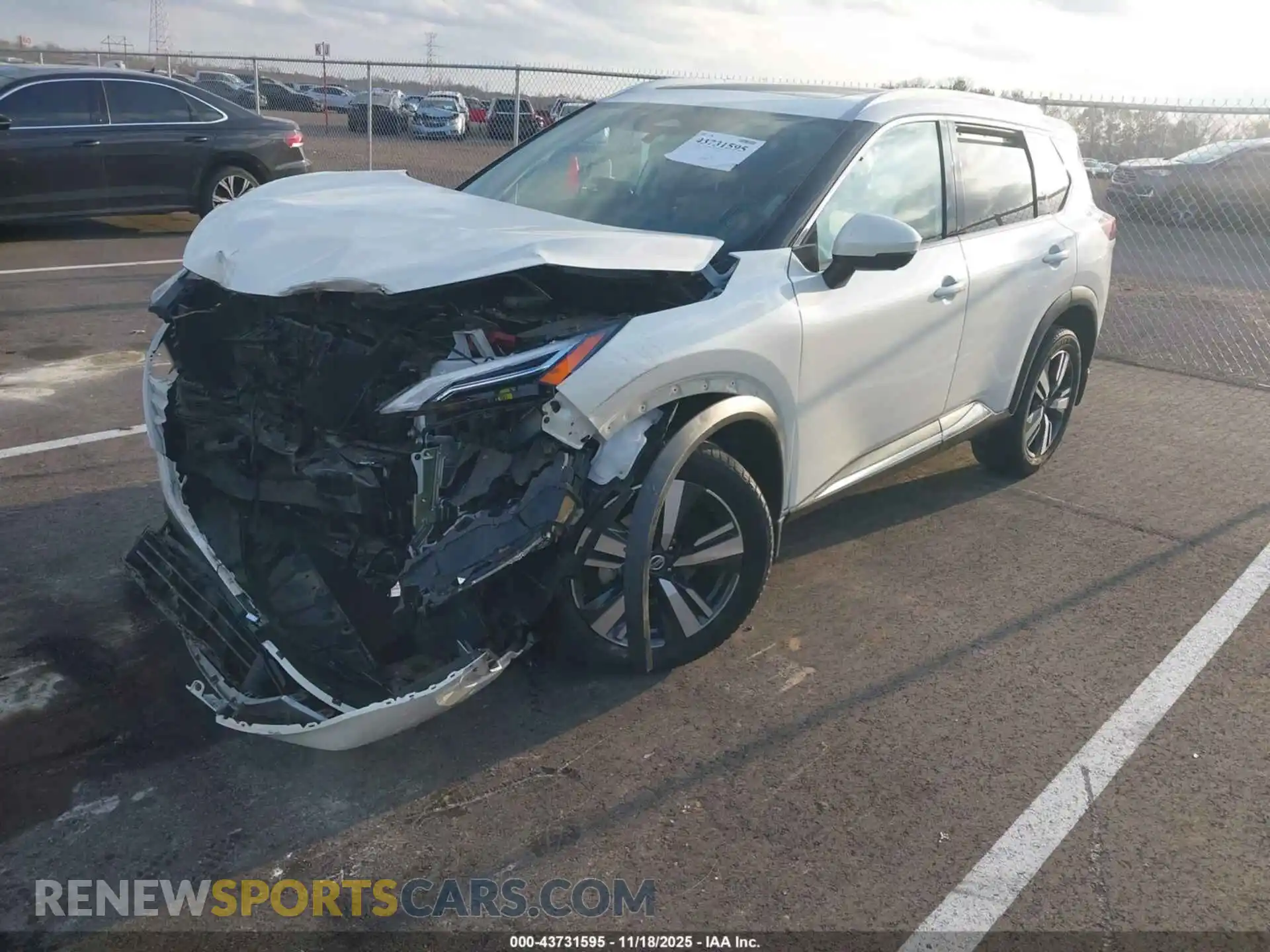 2 Photograph of a damaged car JN8AT3DC9MW103457 NISSAN ROGUE 2021
