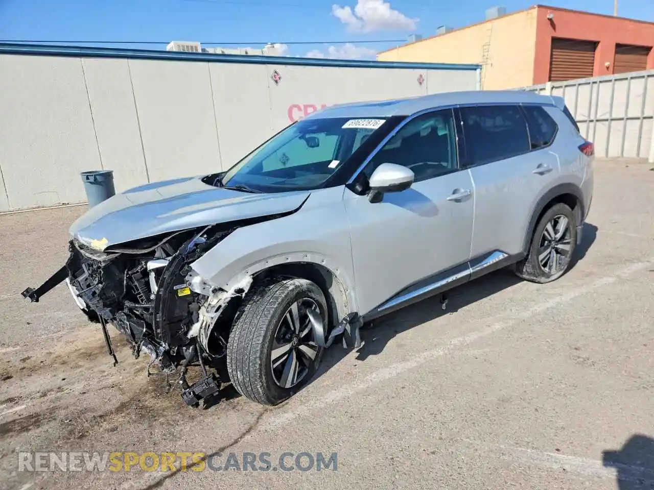 1 Photograph of a damaged car JN8AT3DCXMW106397 NISSAN ROGUE 2021