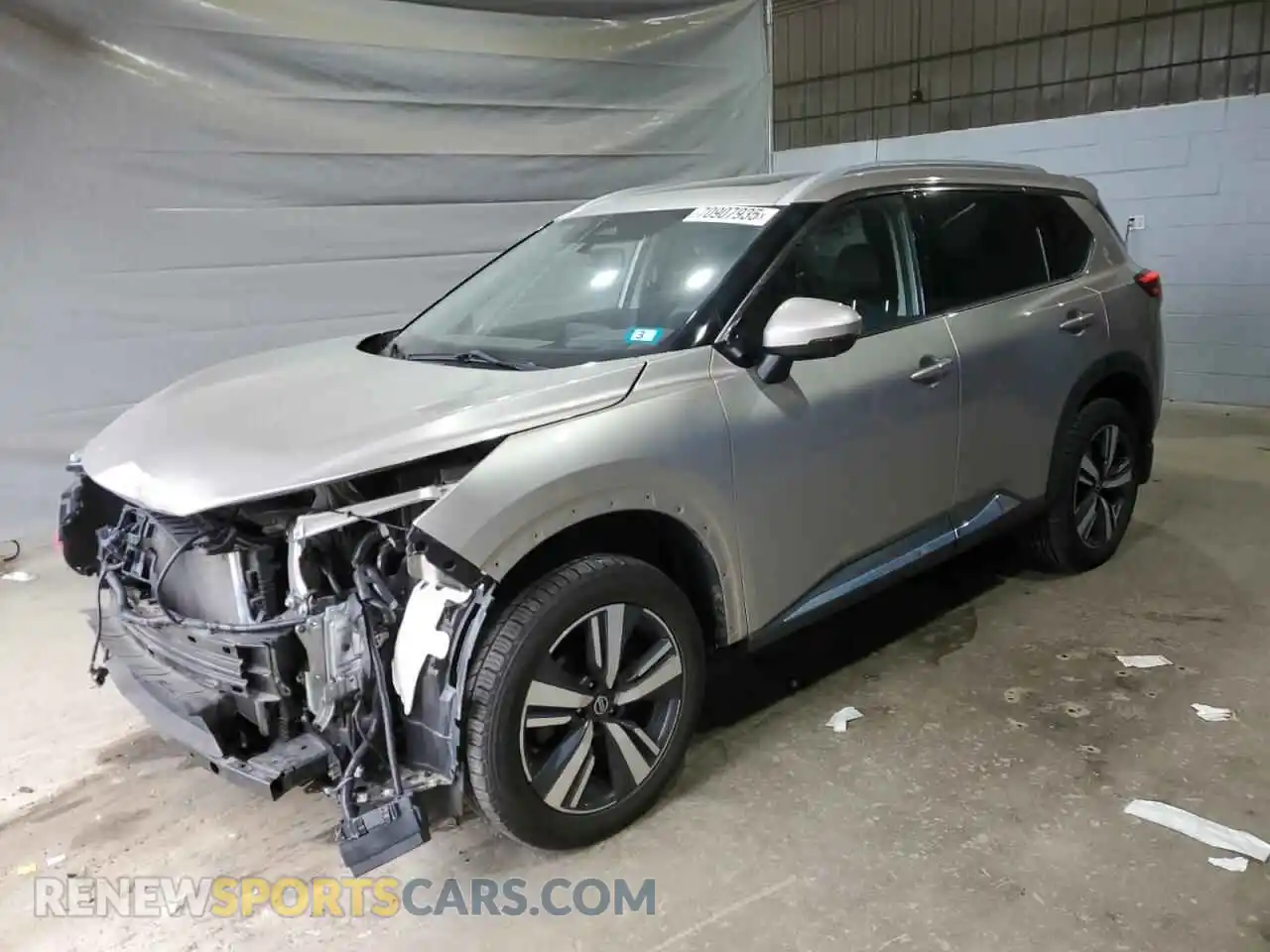 1 Photograph of a damaged car JN8AT3DD1MW313544 NISSAN ROGUE 2021