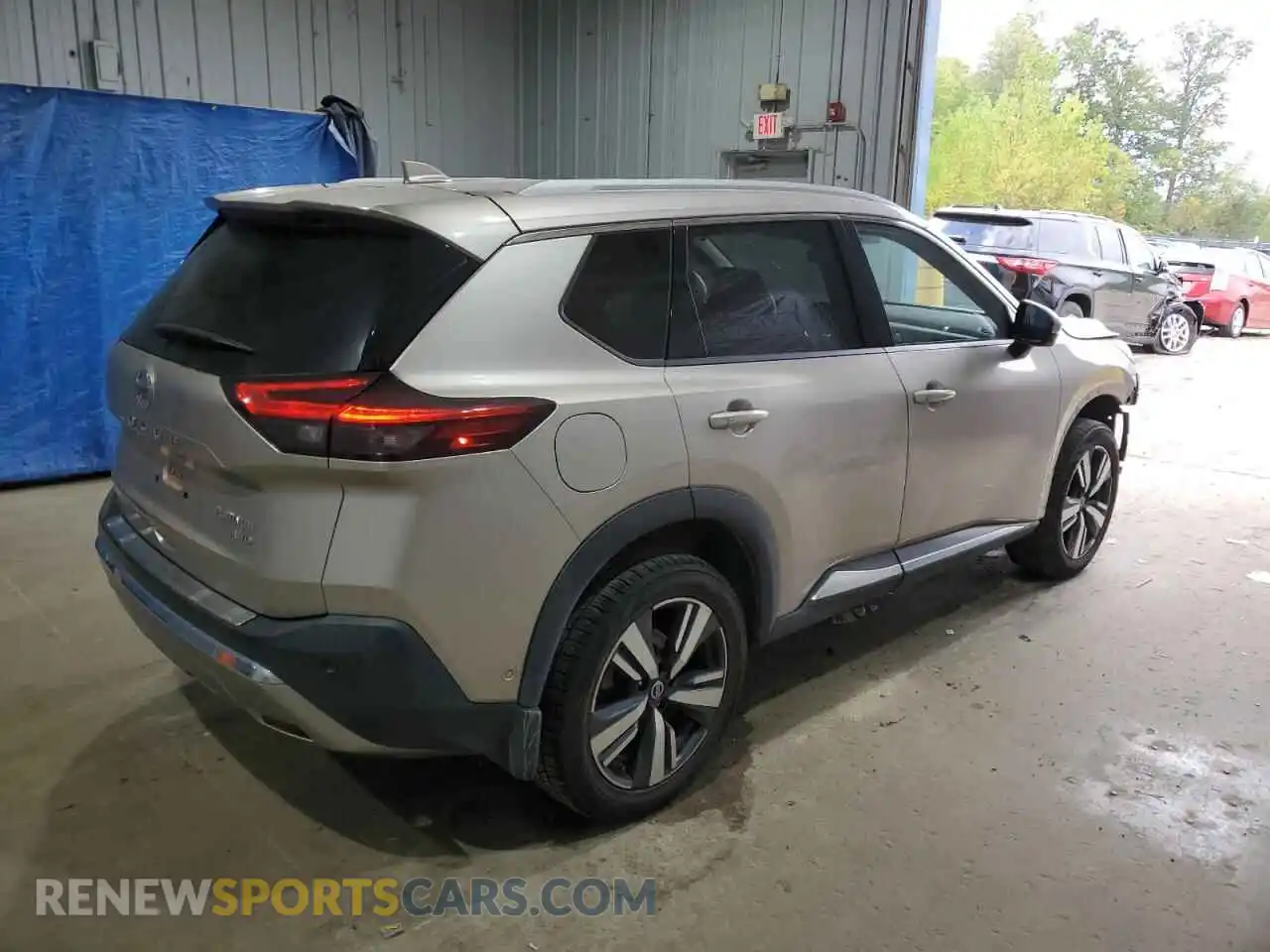 3 Photograph of a damaged car JN8AT3DD1MW313544 NISSAN ROGUE 2021