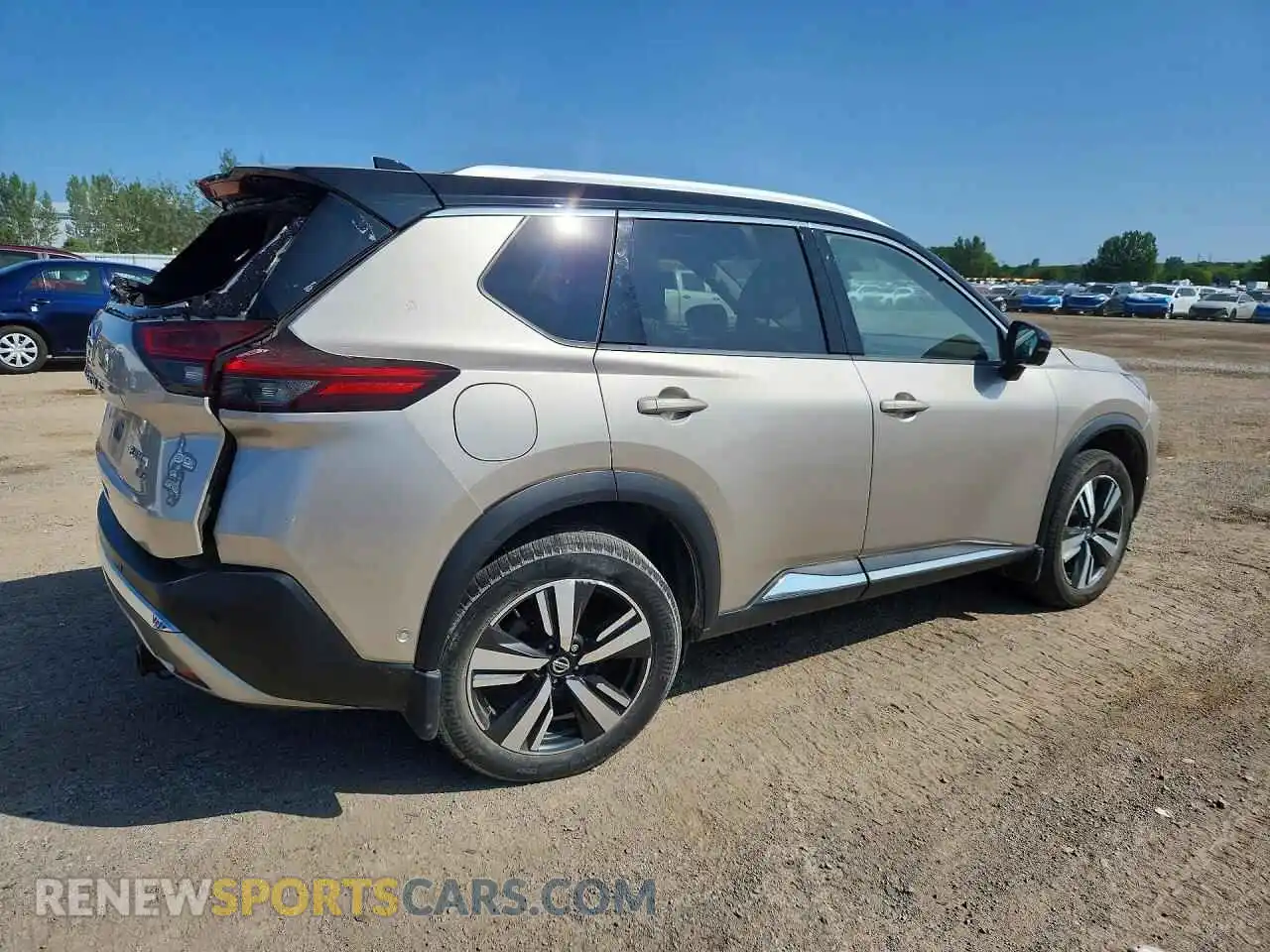 3 fotografías del automóvil dañado JN8AT3DD1MW313804 NISSAN ROGUE 2021