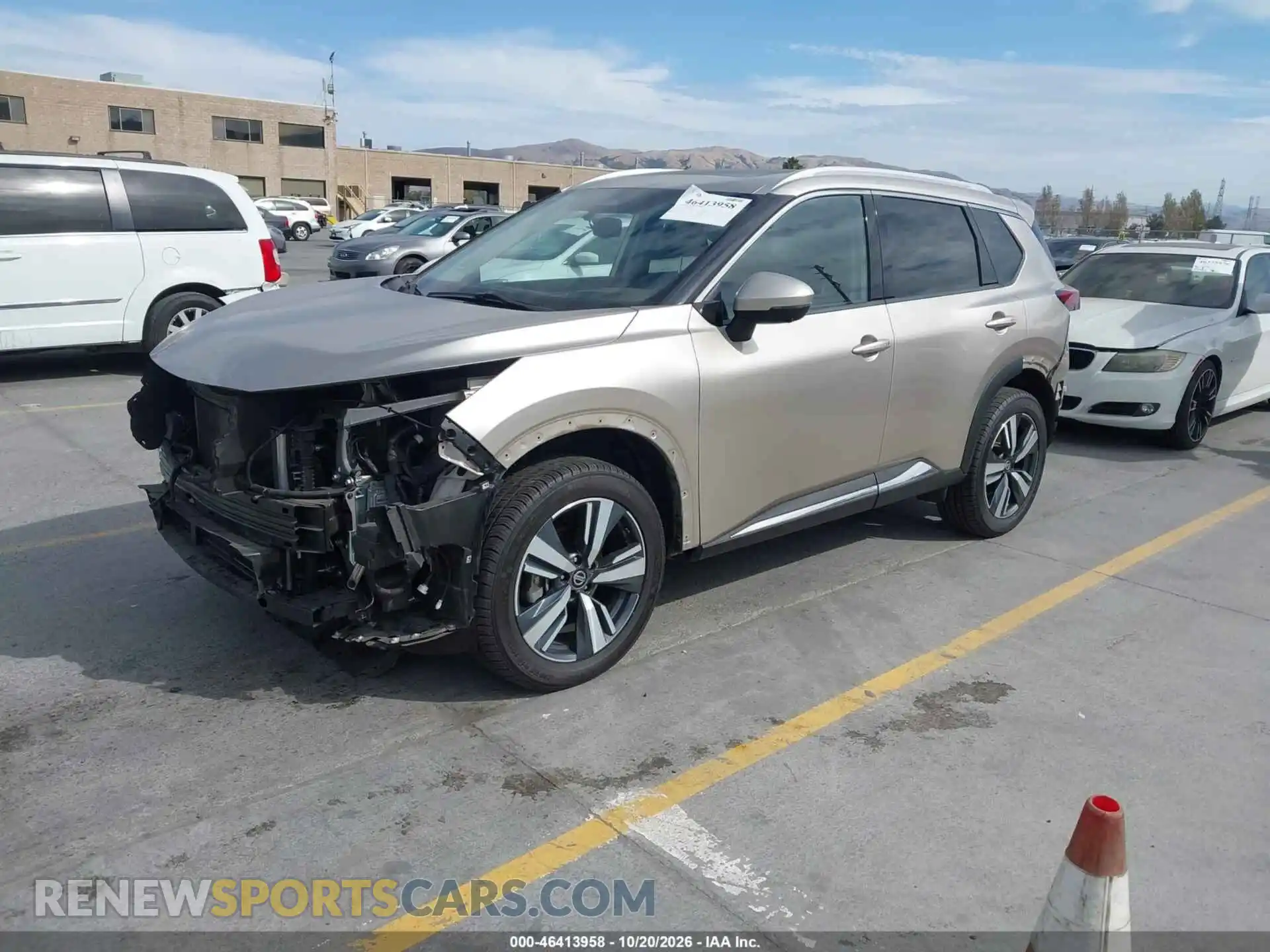 2 Photograph of a damaged car JN8AT3DD2MW317053 NISSAN ROGUE 2021