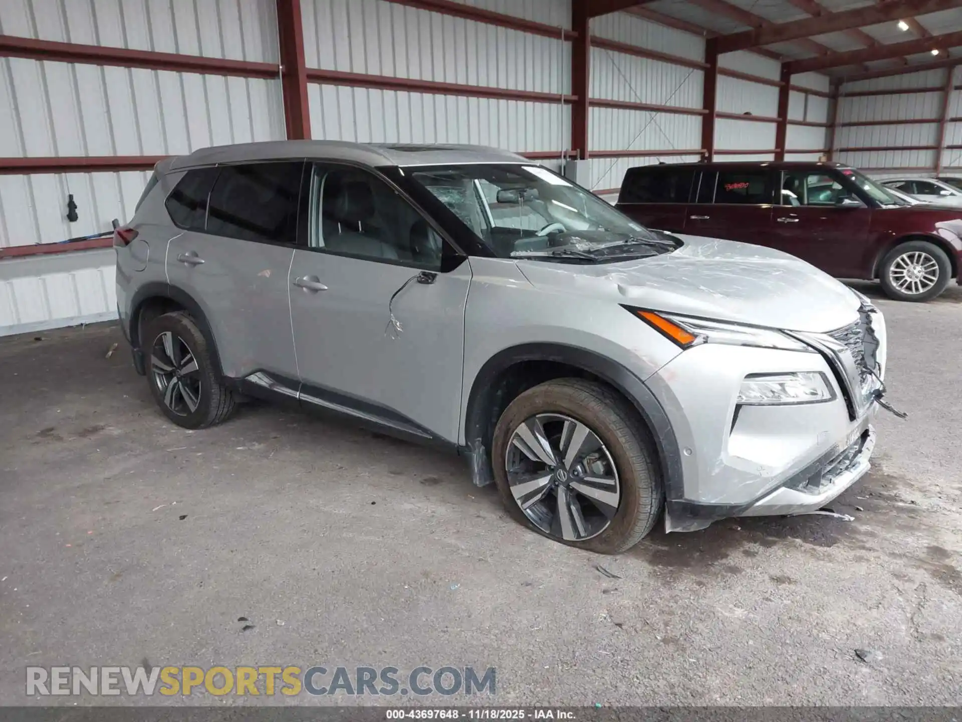 1 Photograph of a damaged car JN8AT3DD3MW307129 NISSAN ROGUE 2021