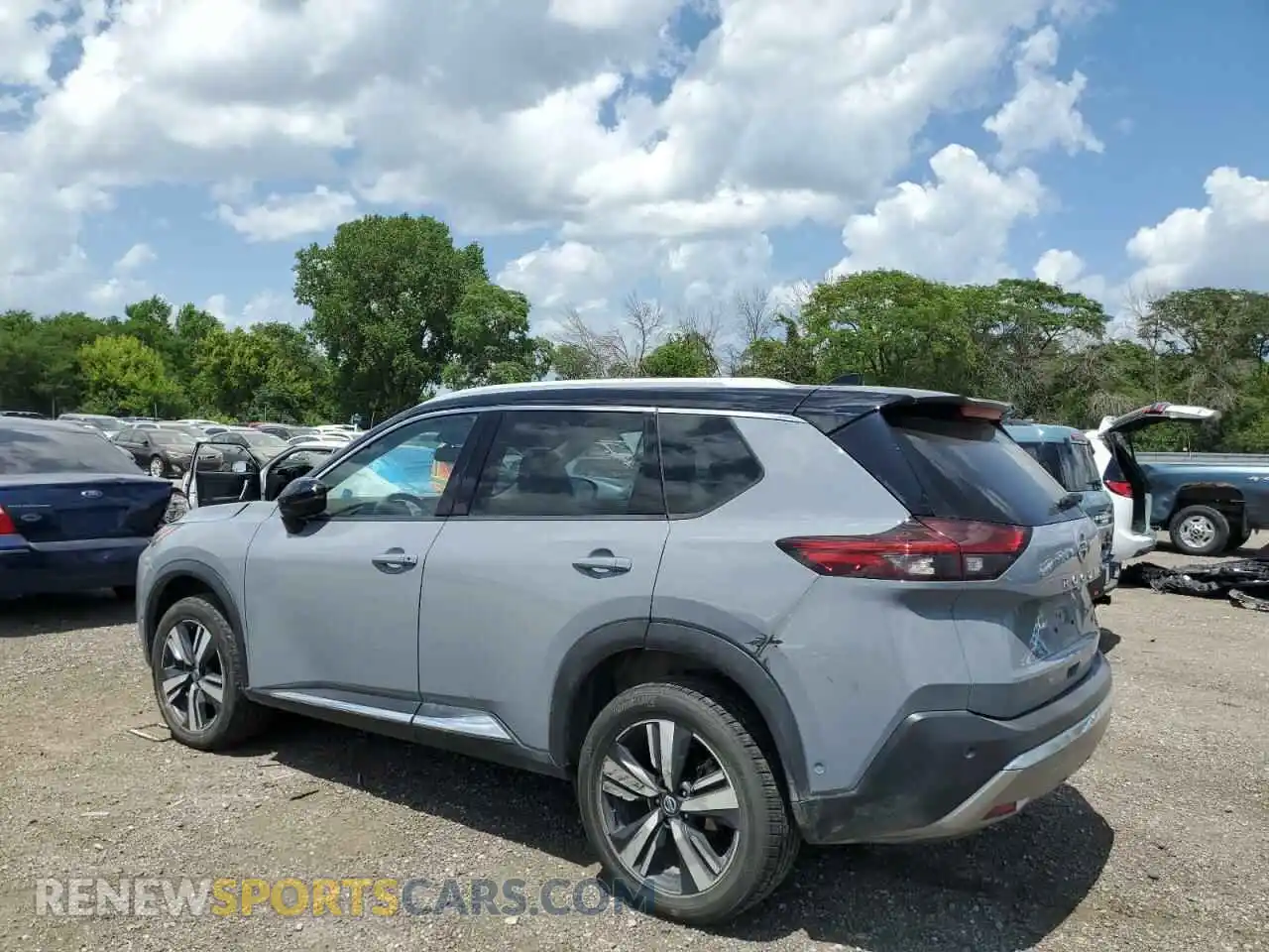 2 Photograph of a damaged car JN8AT3DD3MW310399 NISSAN ROGUE 2021