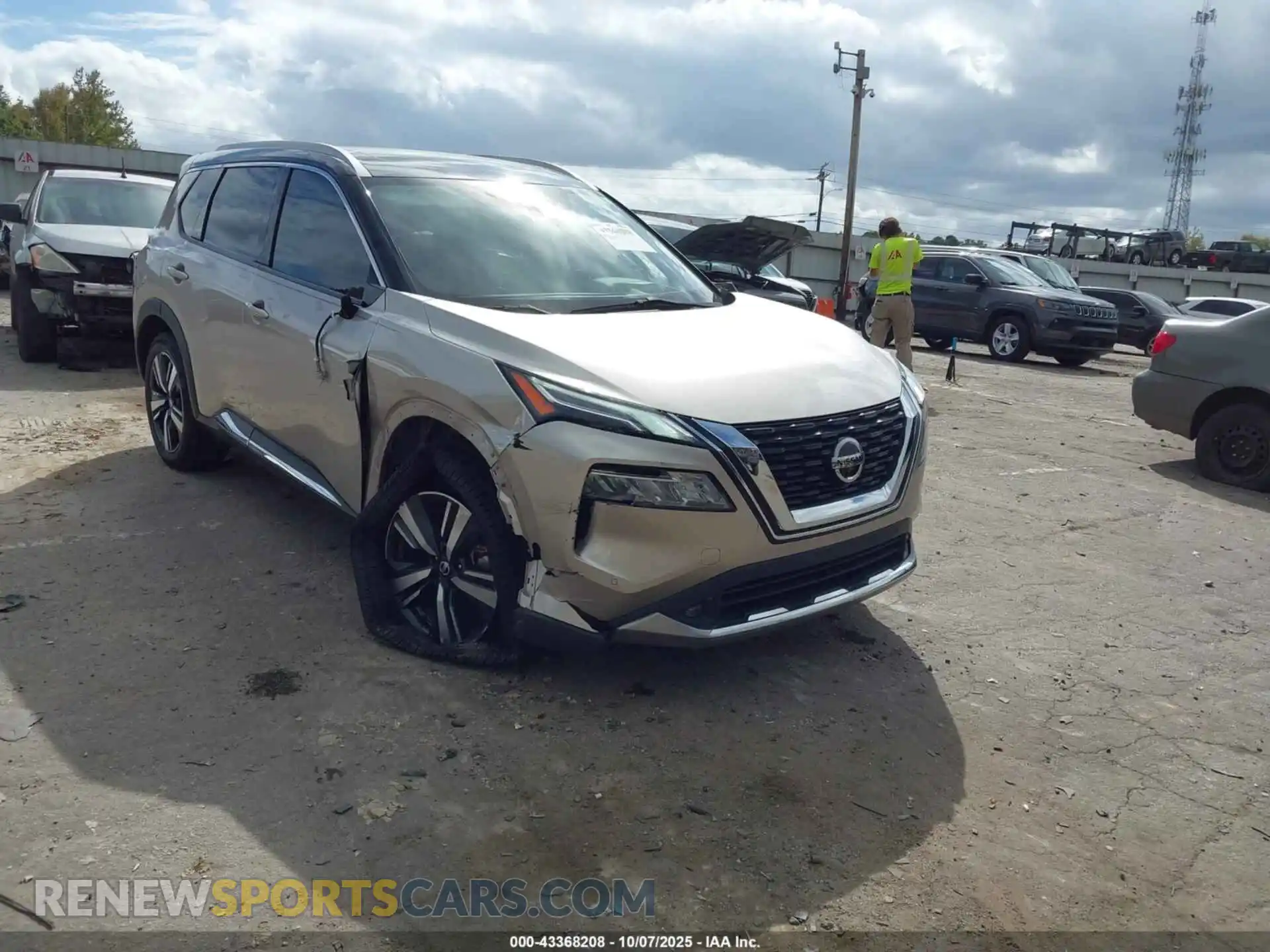 1 Photograph of a damaged car JN8AT3DD3MW318924 NISSAN ROGUE 2021