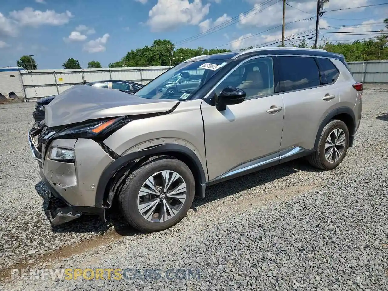 1 Photograph of a damaged car JN8AT3DD4MW302246 NISSAN ROGUE 2021