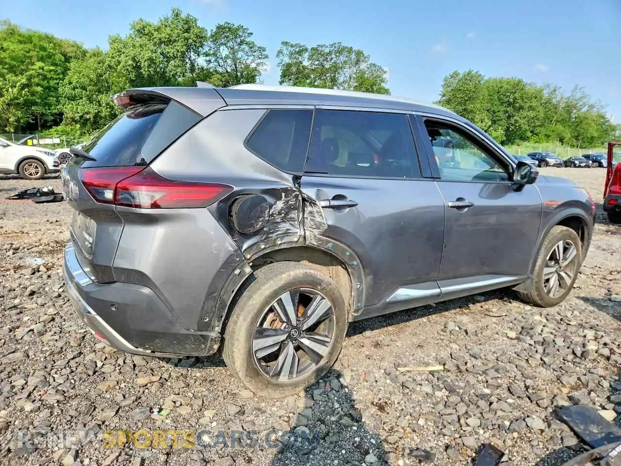 3 Photograph of a damaged car JN8AT3DD4MW312744 NISSAN ROGUE 2021