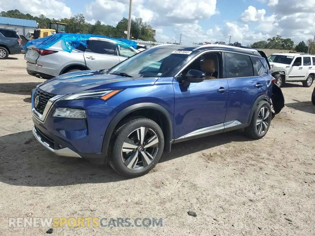 1 Photograph of a damaged car JN8AT3DD4MW320729 NISSAN ROGUE 2021