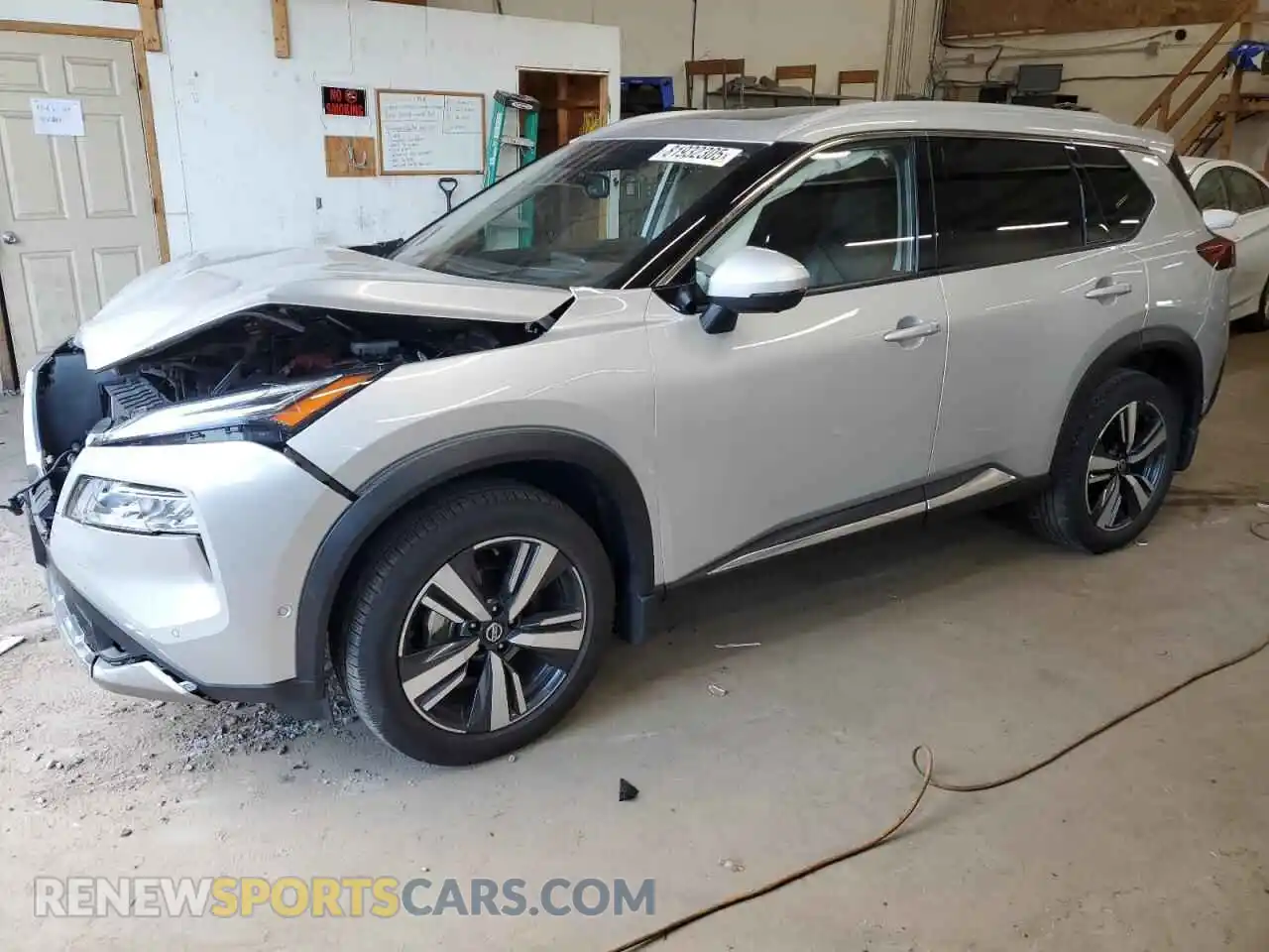 1 Photograph of a damaged car JN8AT3DD5MW303082 NISSAN ROGUE 2021