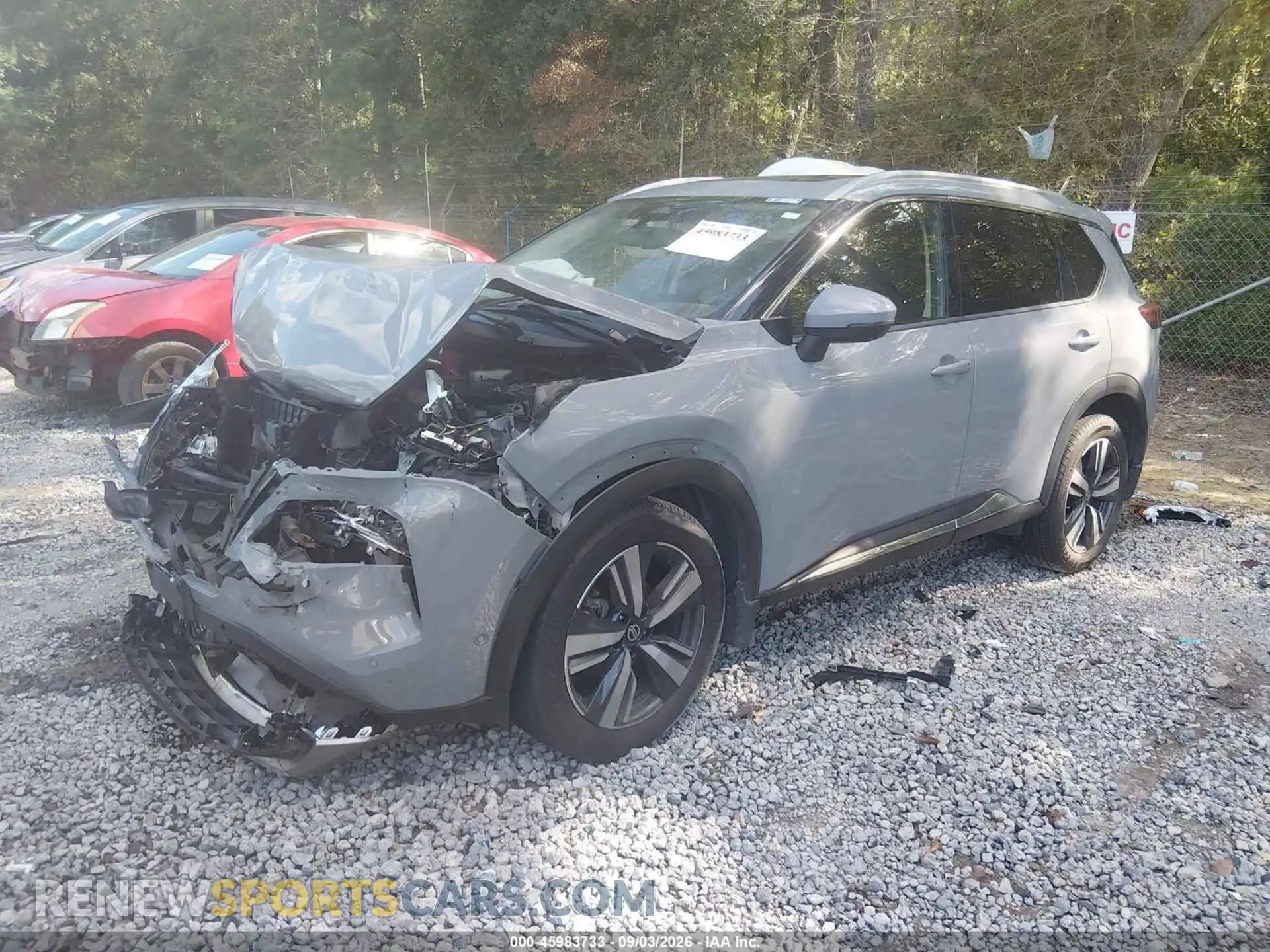2 Photograph of a damaged car JN8AT3DD5MW312168 NISSAN ROGUE 2021