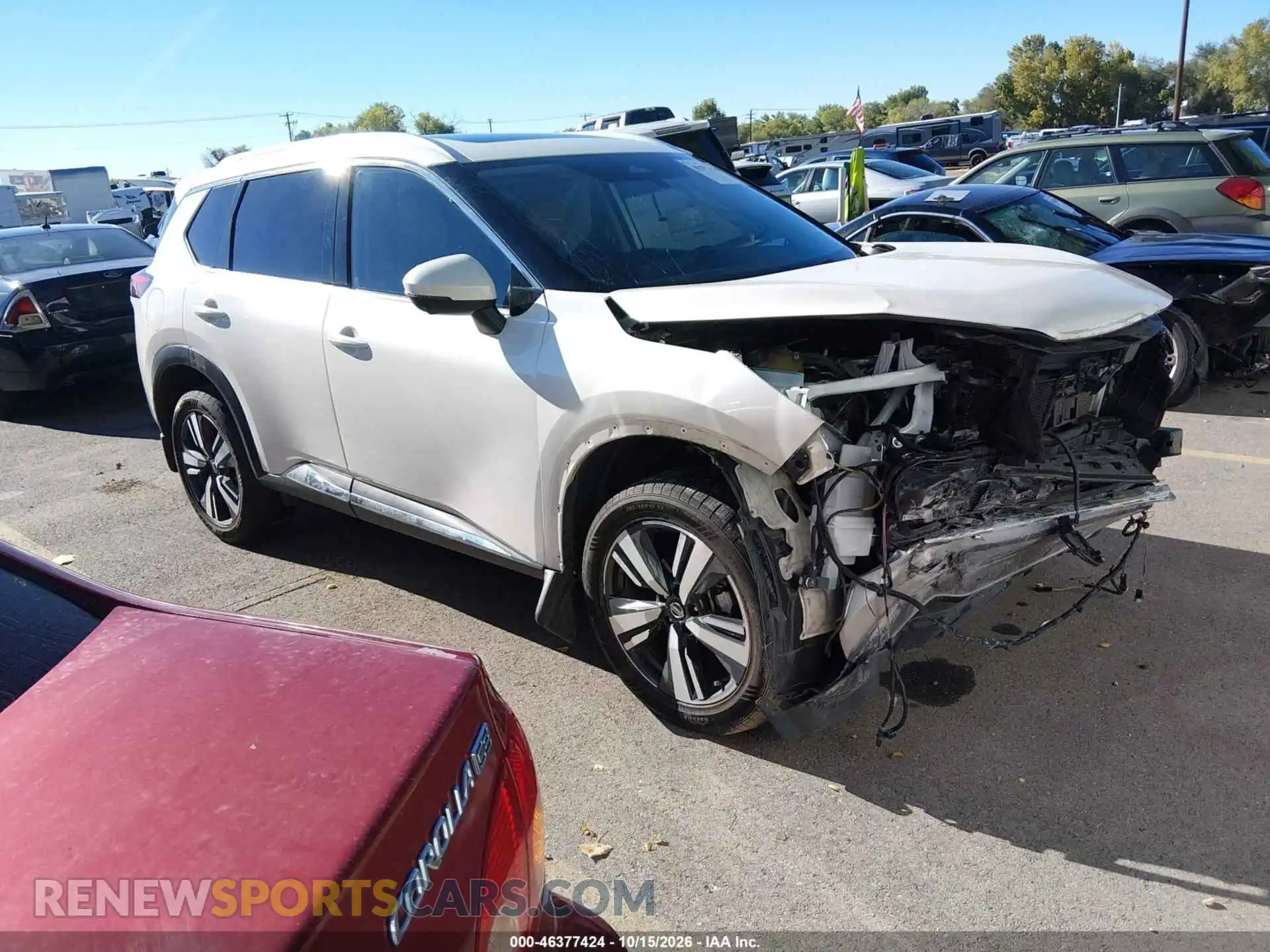 1 Photograph of a damaged car JN8AT3DD5MW313482 NISSAN ROGUE 2021