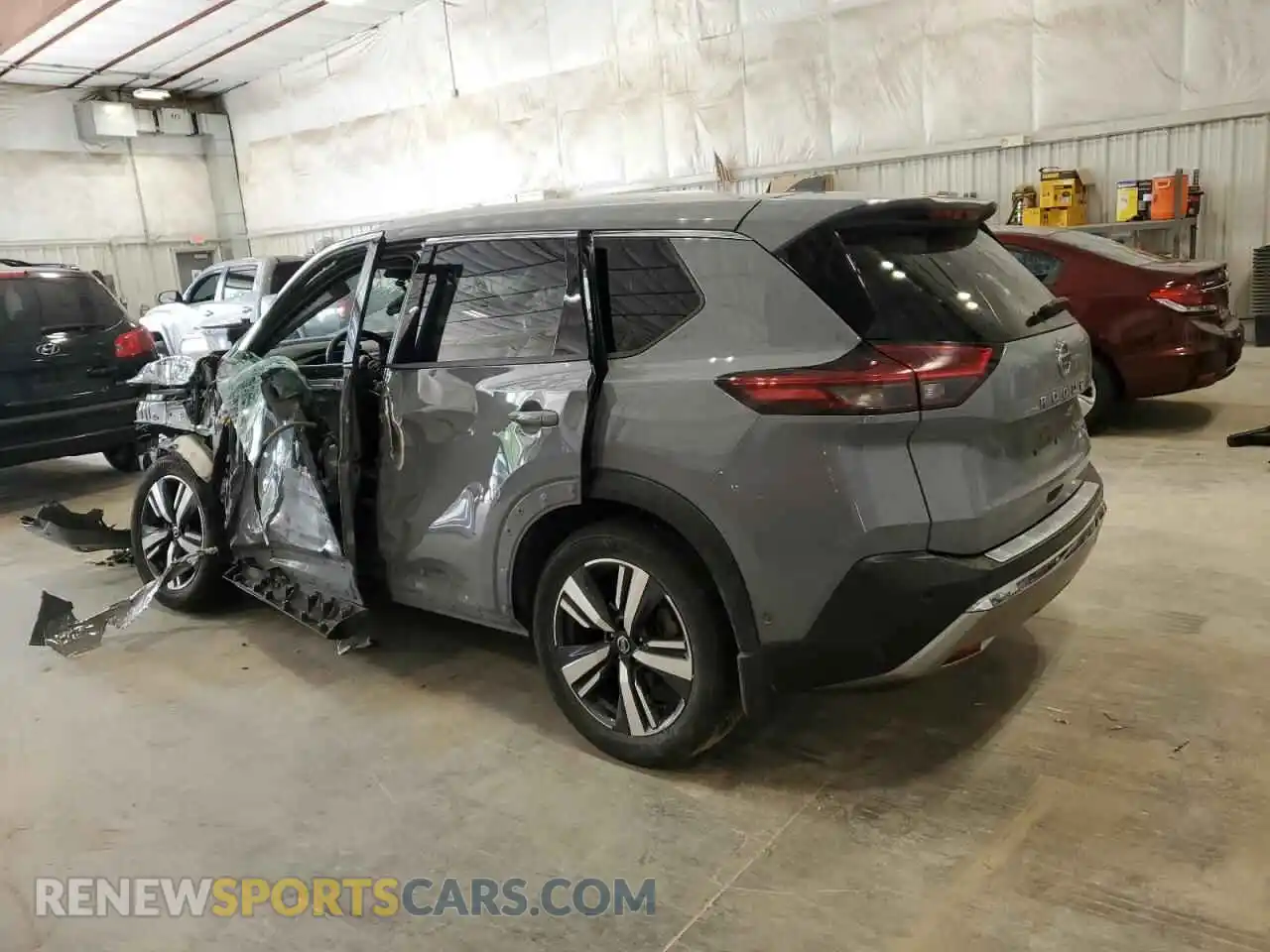 2 Photograph of a damaged car JN8AT3DD5MW314017 NISSAN ROGUE 2021