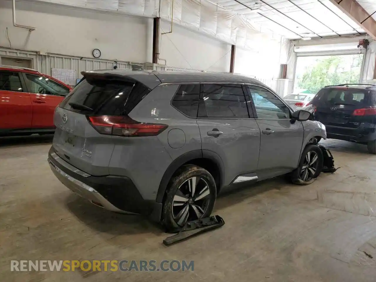 3 Photograph of a damaged car JN8AT3DD5MW314017 NISSAN ROGUE 2021
