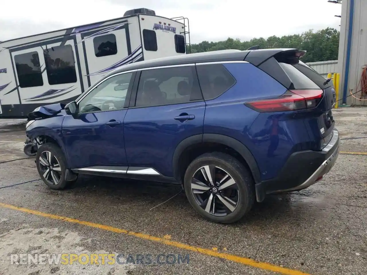 2 Photograph of a damaged car JN8AT3DD7MW318568 NISSAN ROGUE 2021